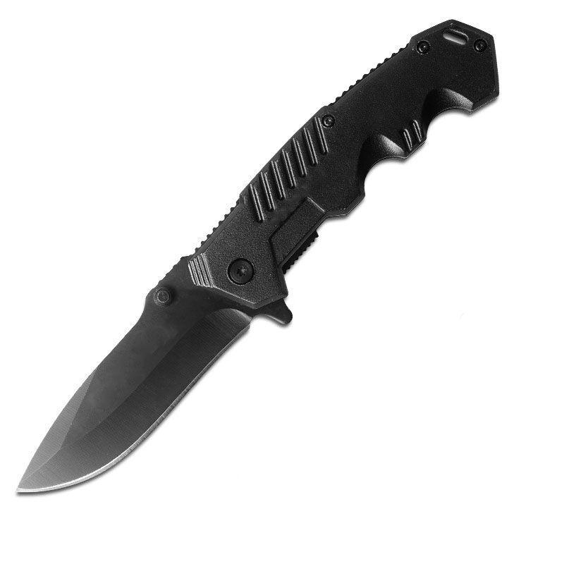Cuchillo Tactico Supervivencia Cortapluma Black Sable AA71-1