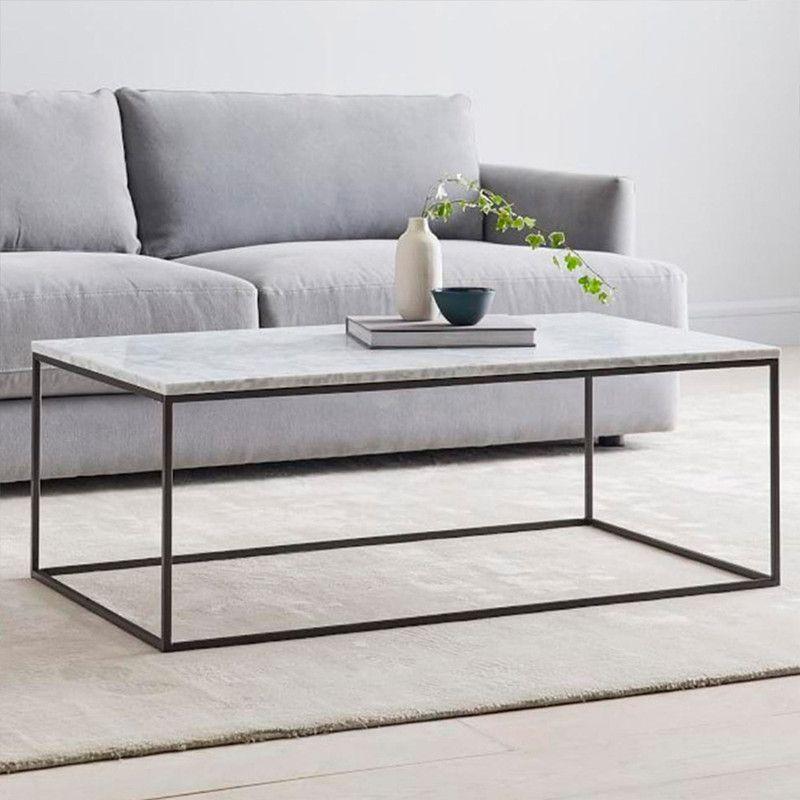 Mesa Centro Marmol Carrara 100x60x45-0