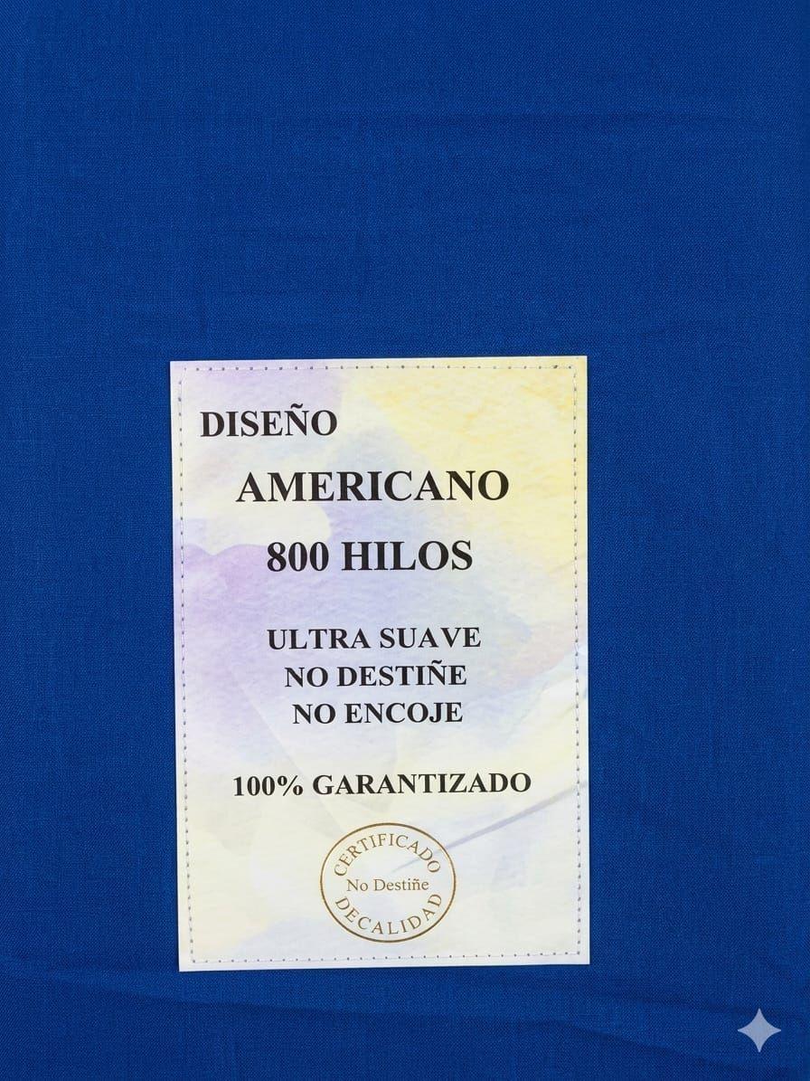 Sabana ajustable 800 hilos dos plazas + liso color-0