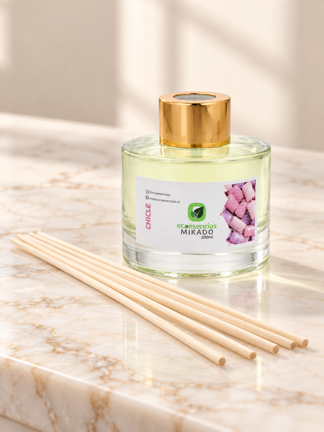 Difusor de Varitas Ecoesencias Aroma Chicle 100ml-2