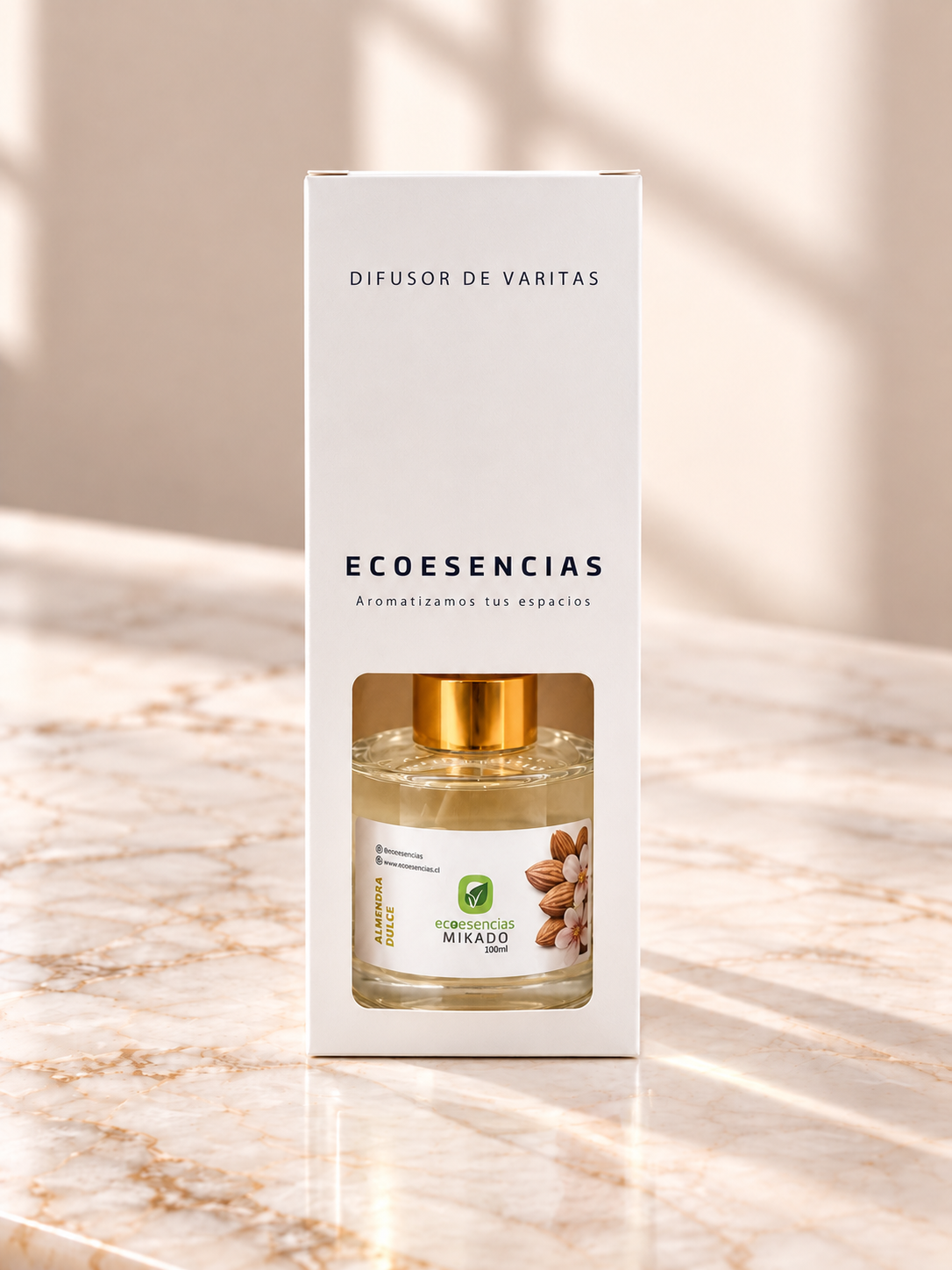 Difusor de Varitas Ecoesencias Aroma Almendra Dulce 100ml-2