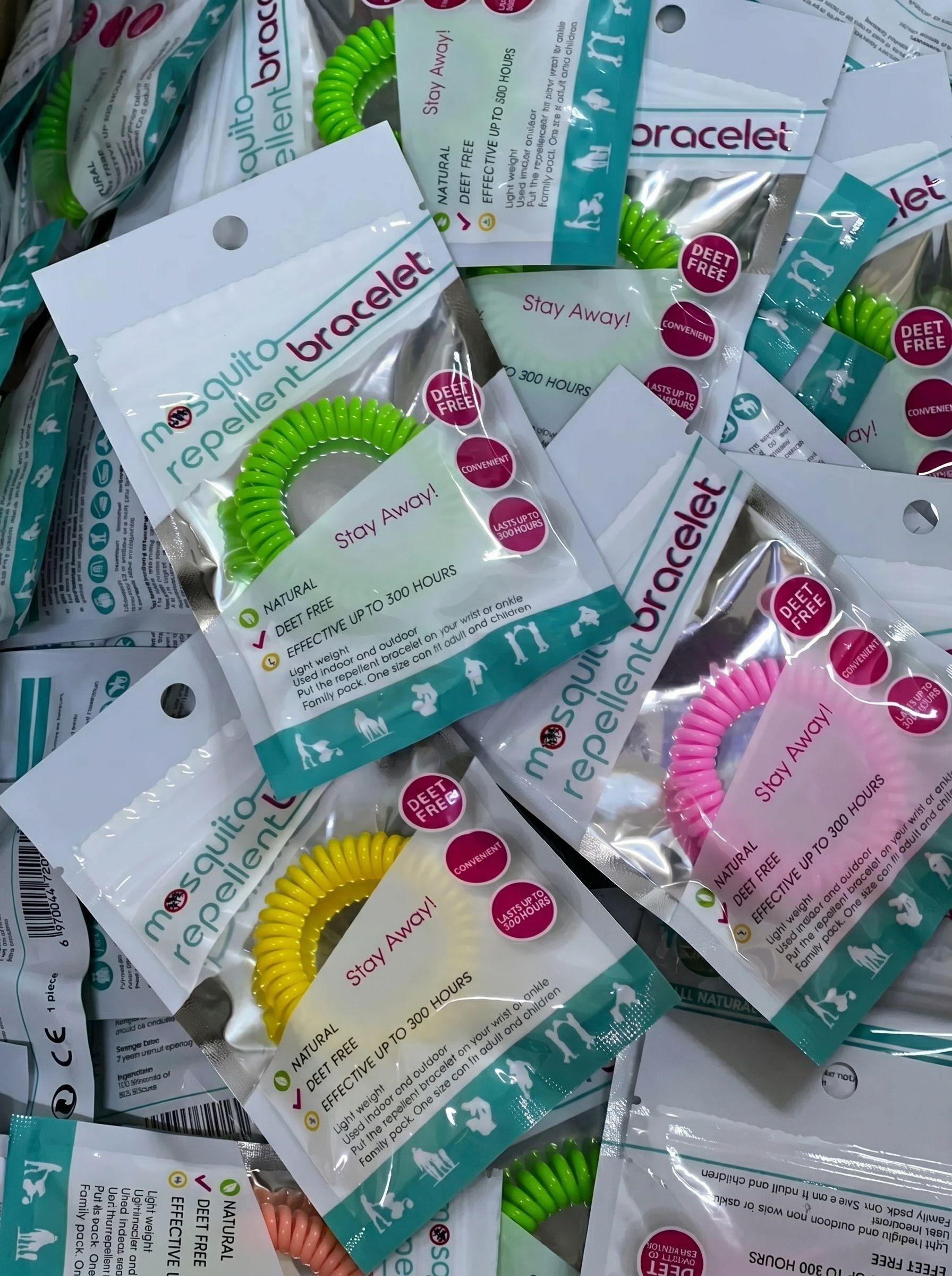Pack 5 Pulsera Repelente Zancudos Y Mosquitos Multicolor Mercado Plaga-4