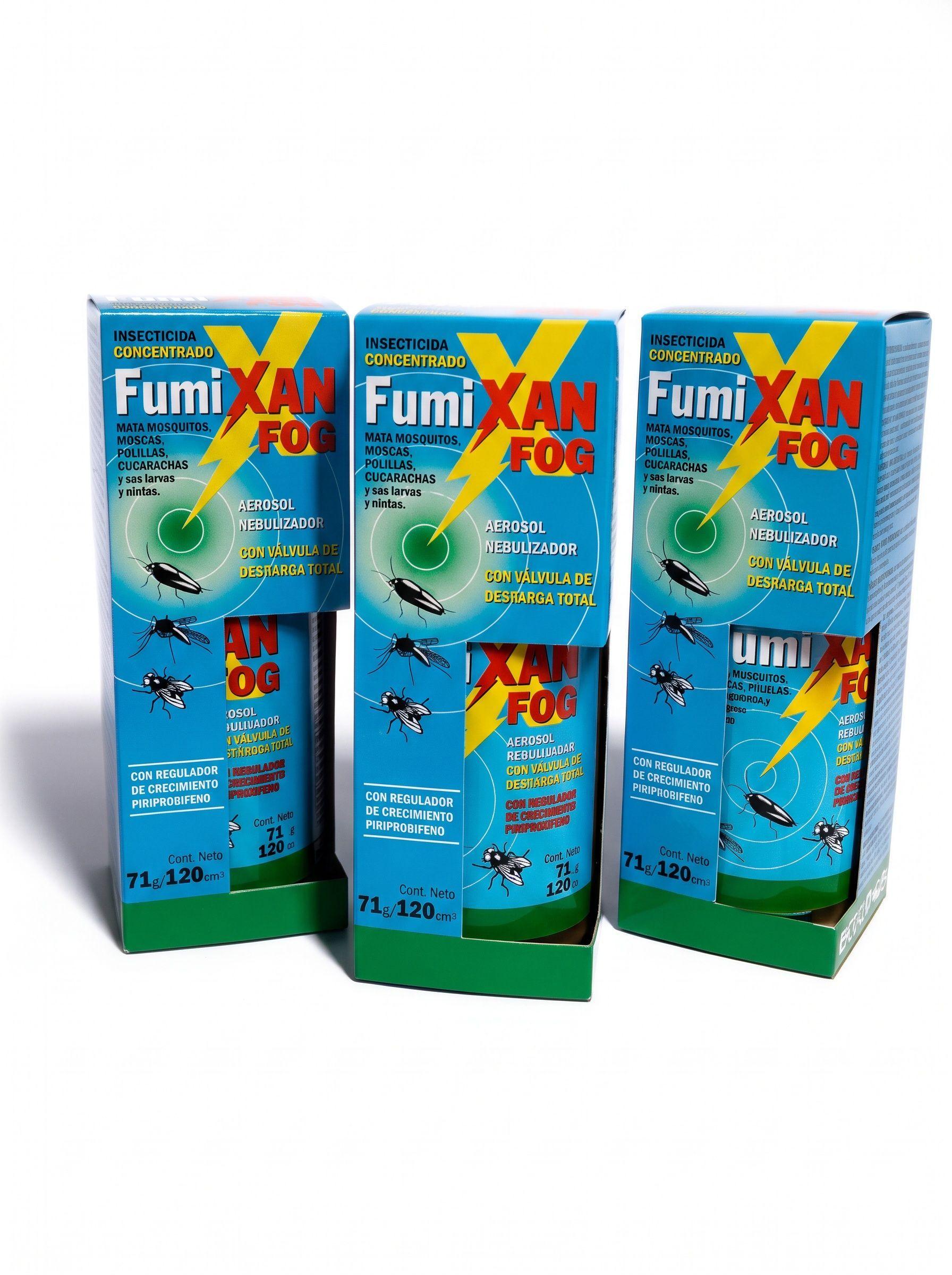 Insecticida Fumixan Fog Cucarachas Aerosol Descarga Total-2