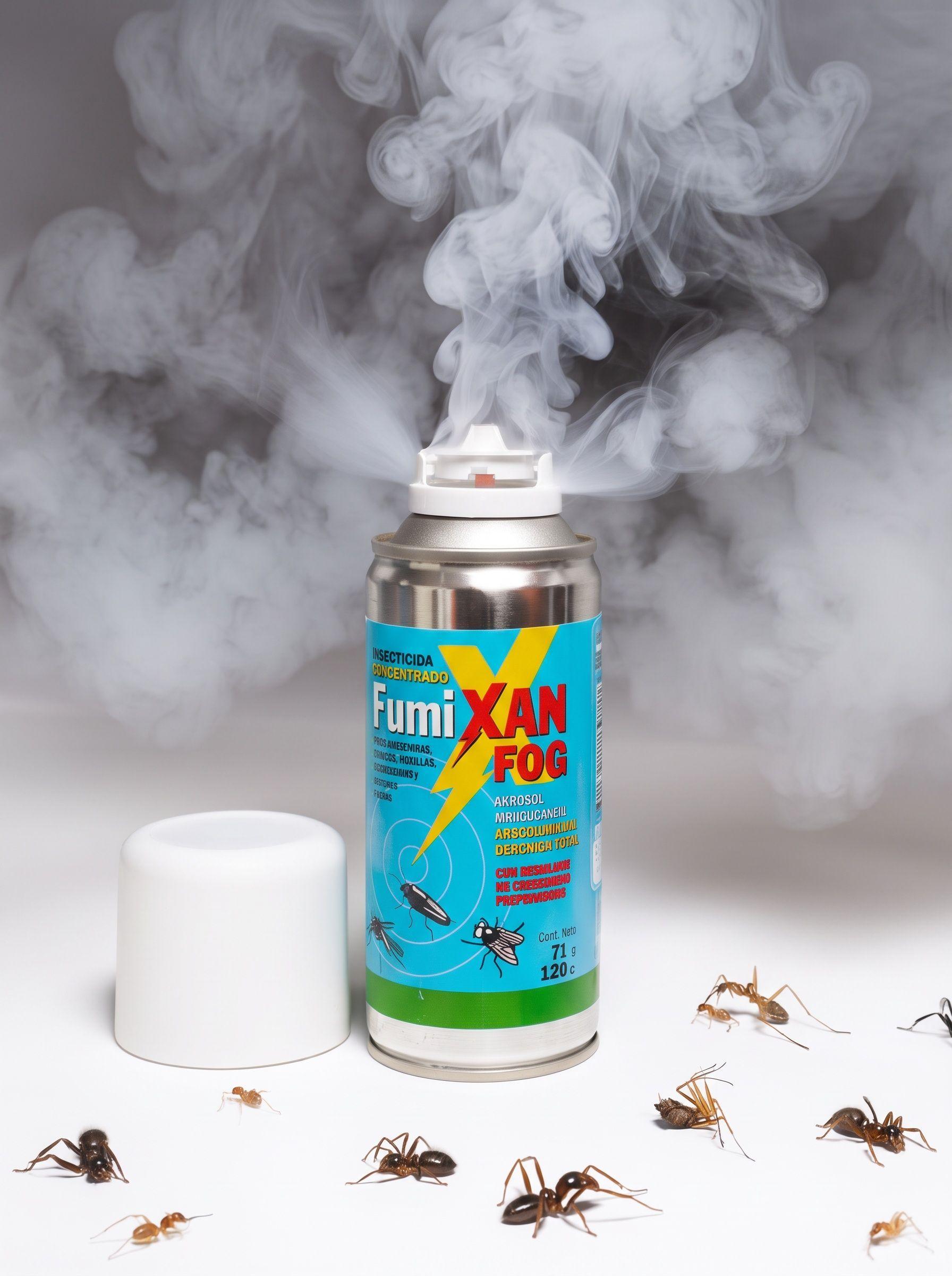 Insecticida Fumixan Fog Cucarachas Aerosol Descarga Total-3