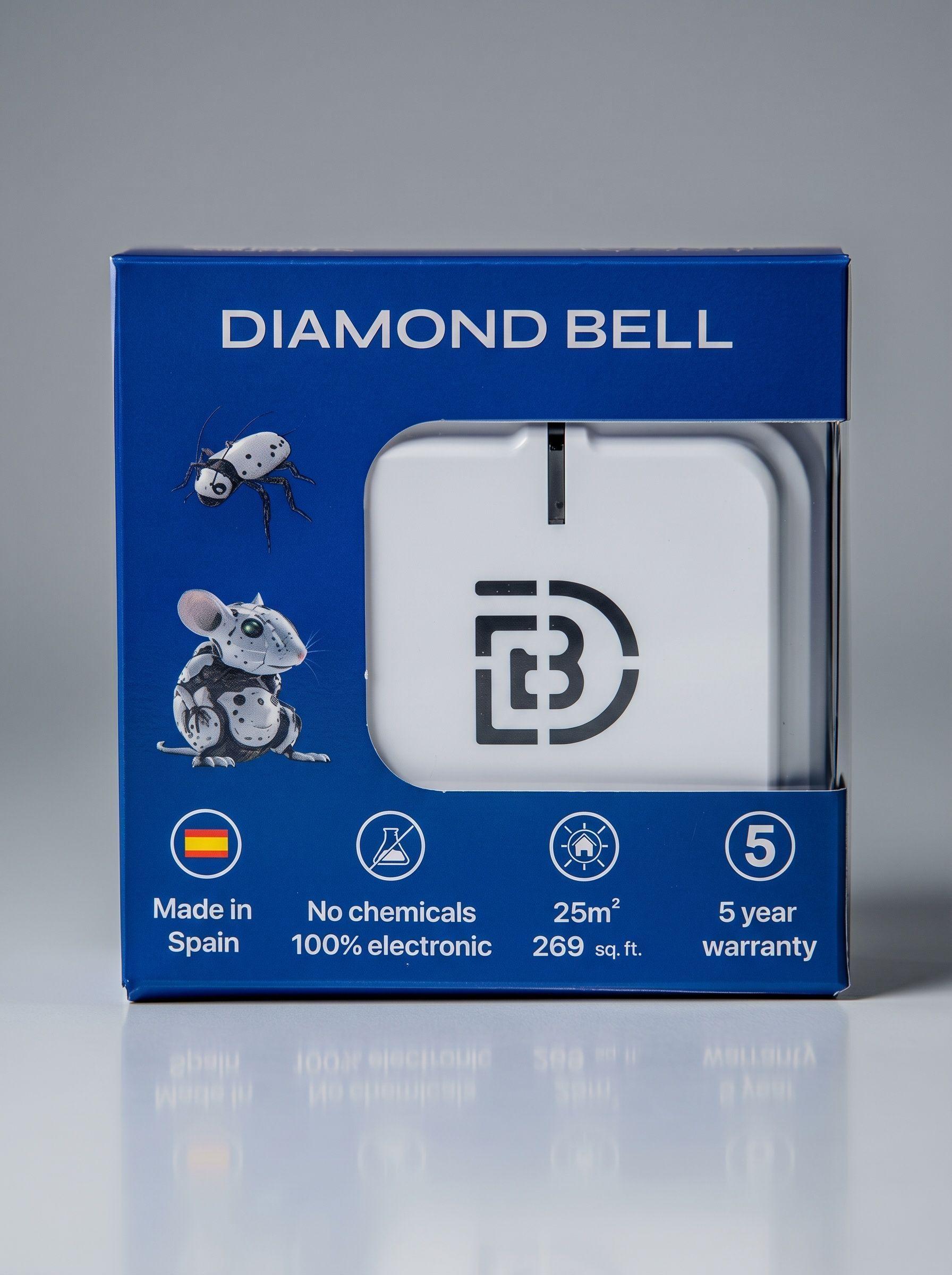 Repelente Ultrasonico Diamond Bell Anti Ratones Y Cucarachas Mercado Plaga-2