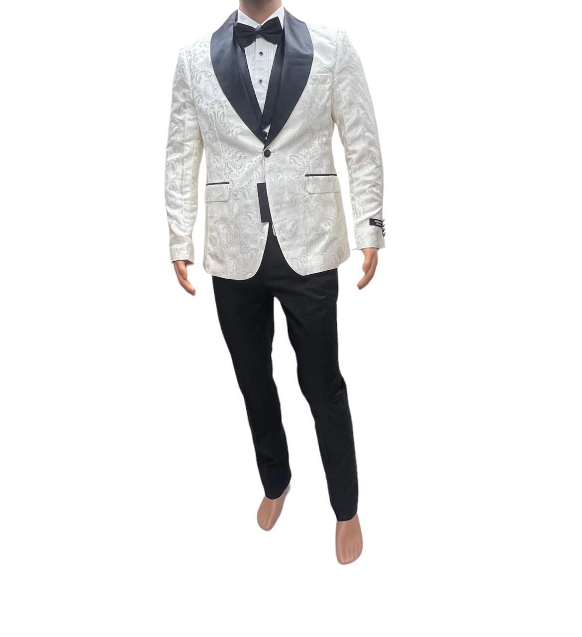 Trajes de hombres con patrón floral esmoquin de boda para  novios,cantantes-1