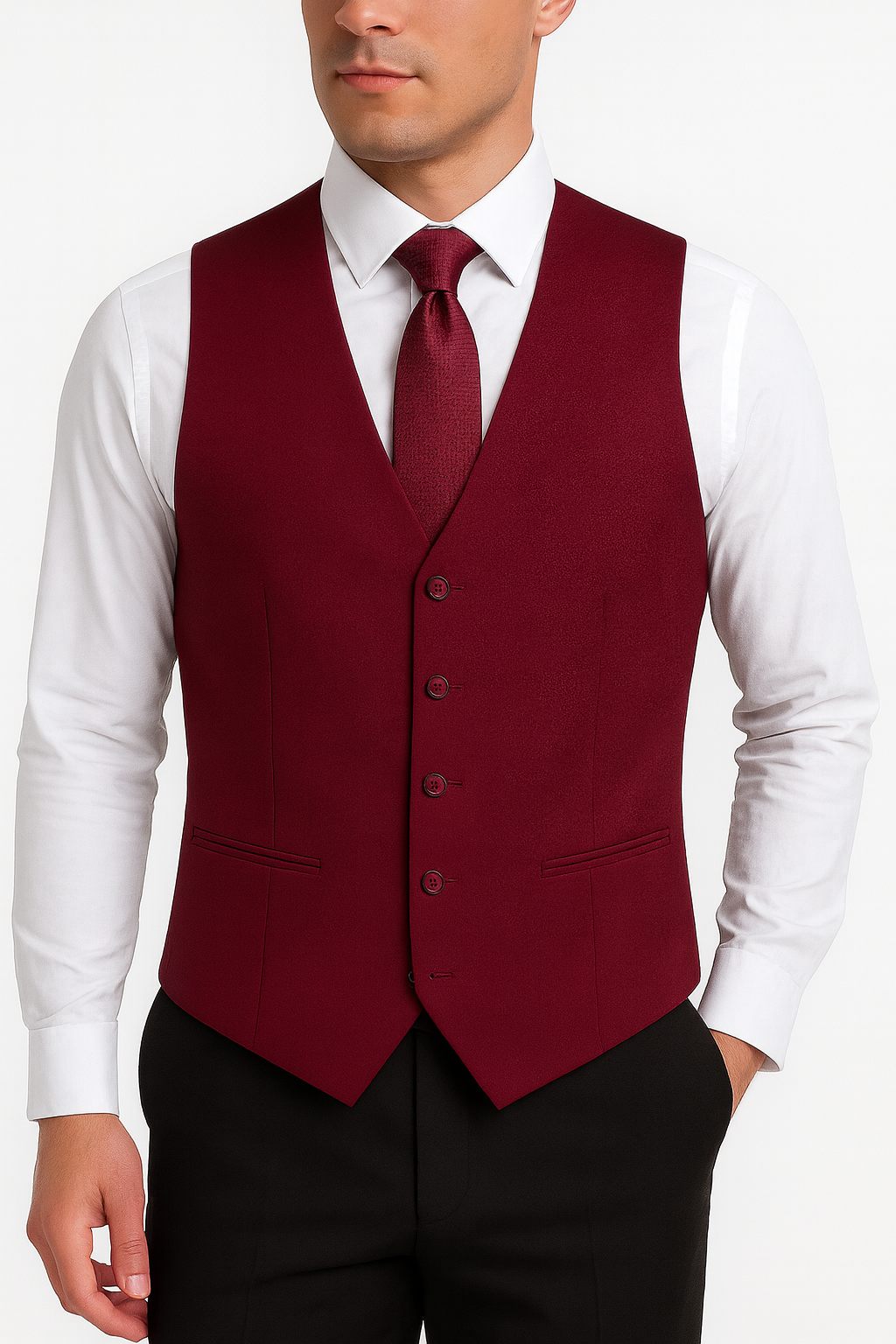 Hot sale Chaleco gilette traje de vestir para hombre-1