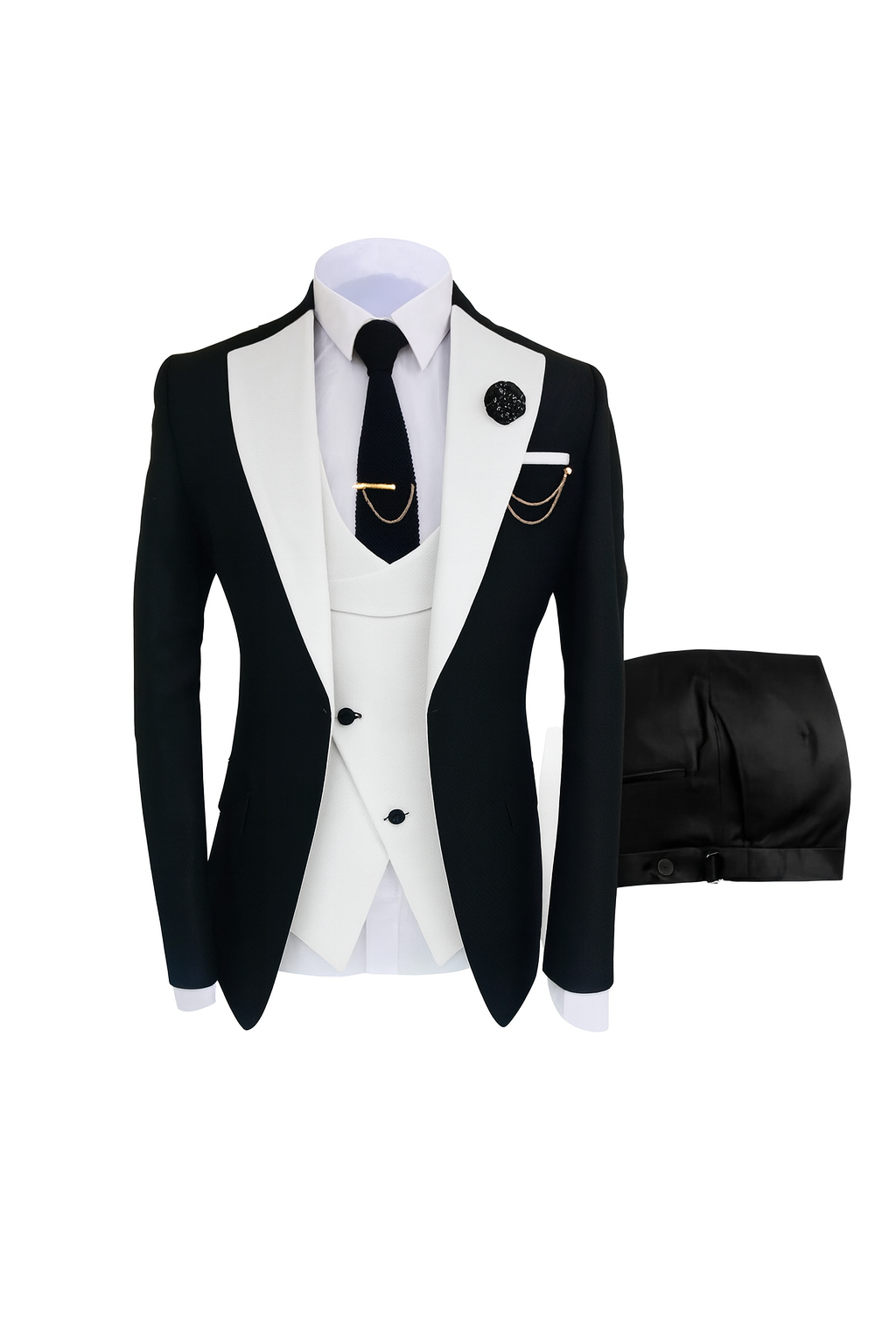 Traje moda elegante de  otro estilo para Hombre de 4 Piezas-0