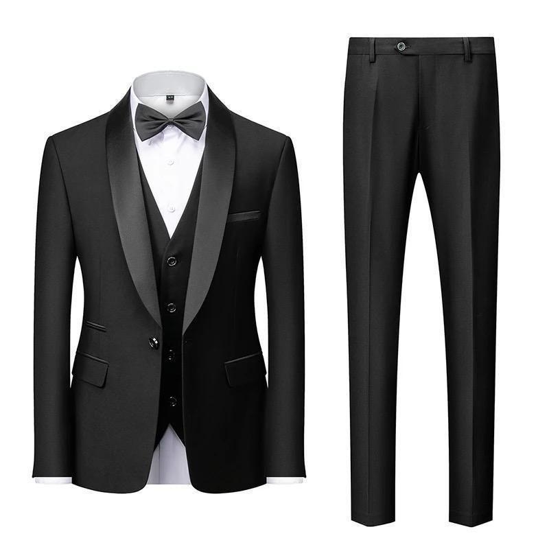 Terno de boda  de tres piezas para hombre-4