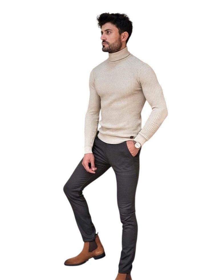 Beatle Camiseta  Con Cuello De Tortuga Para Hombre-1