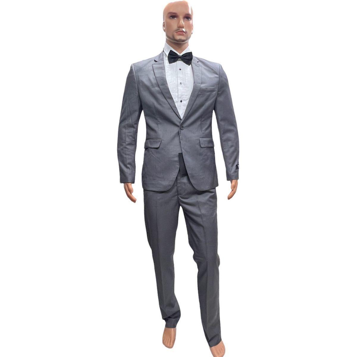 Traje Conjunto versátil gris muy atractivo-0