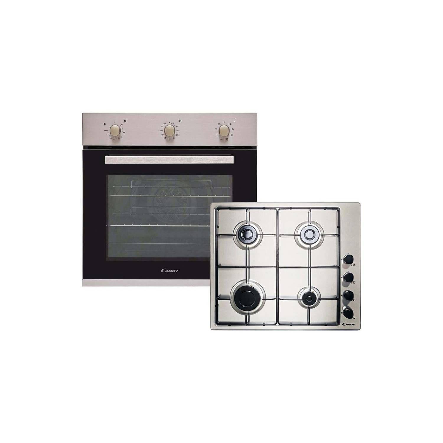 Kit Horno eléctrico y Encimera A Gas FCP602X+ CHW6LBX-0