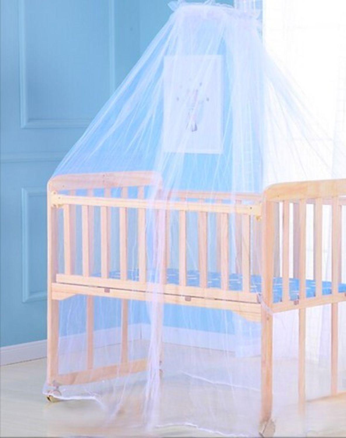 Malla Mosquitera Cerrada Para Cuna - Celeste-0