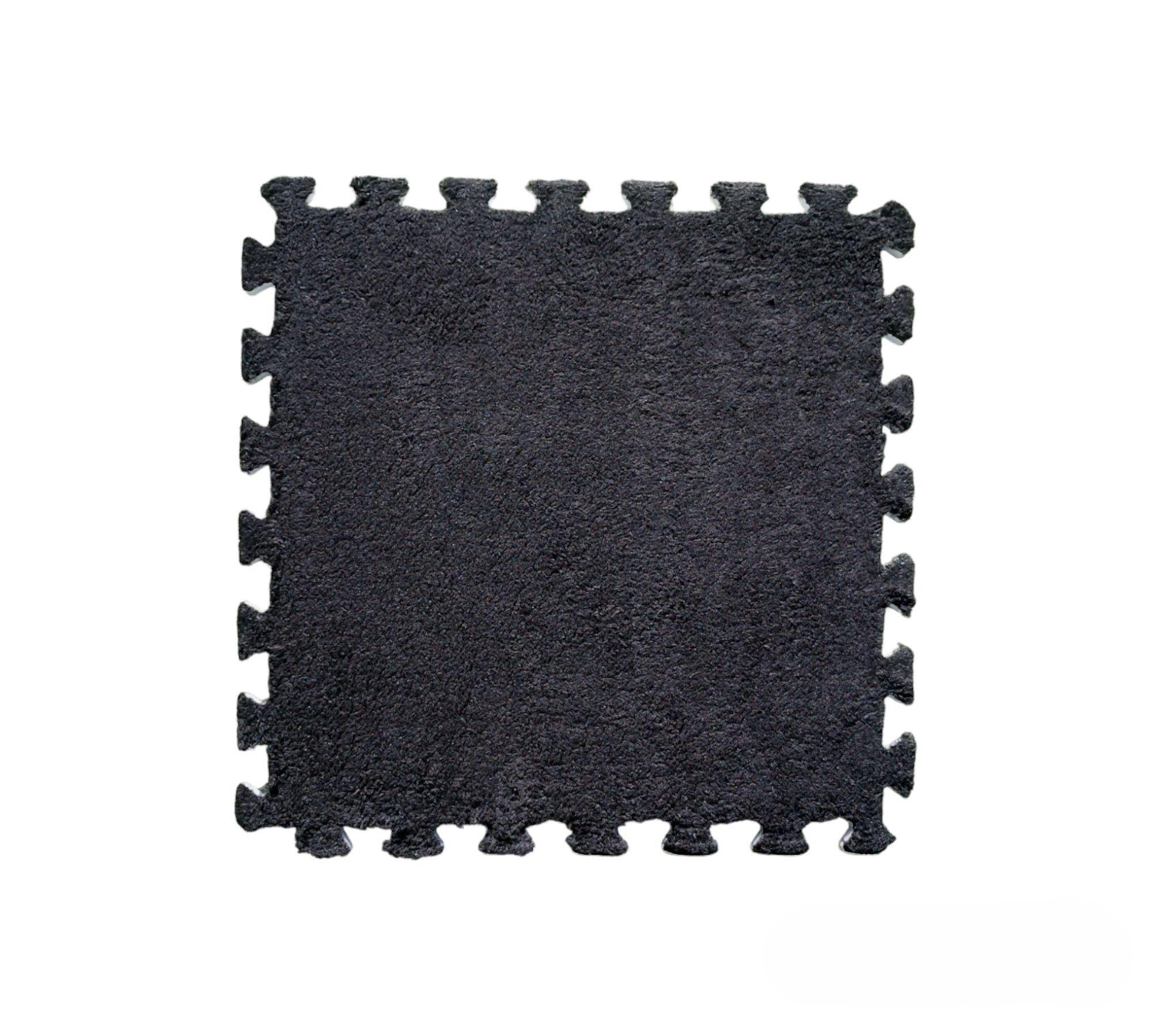 Pack Alfombra con Goma Eva Rompecabezas Didactica - Negro-3