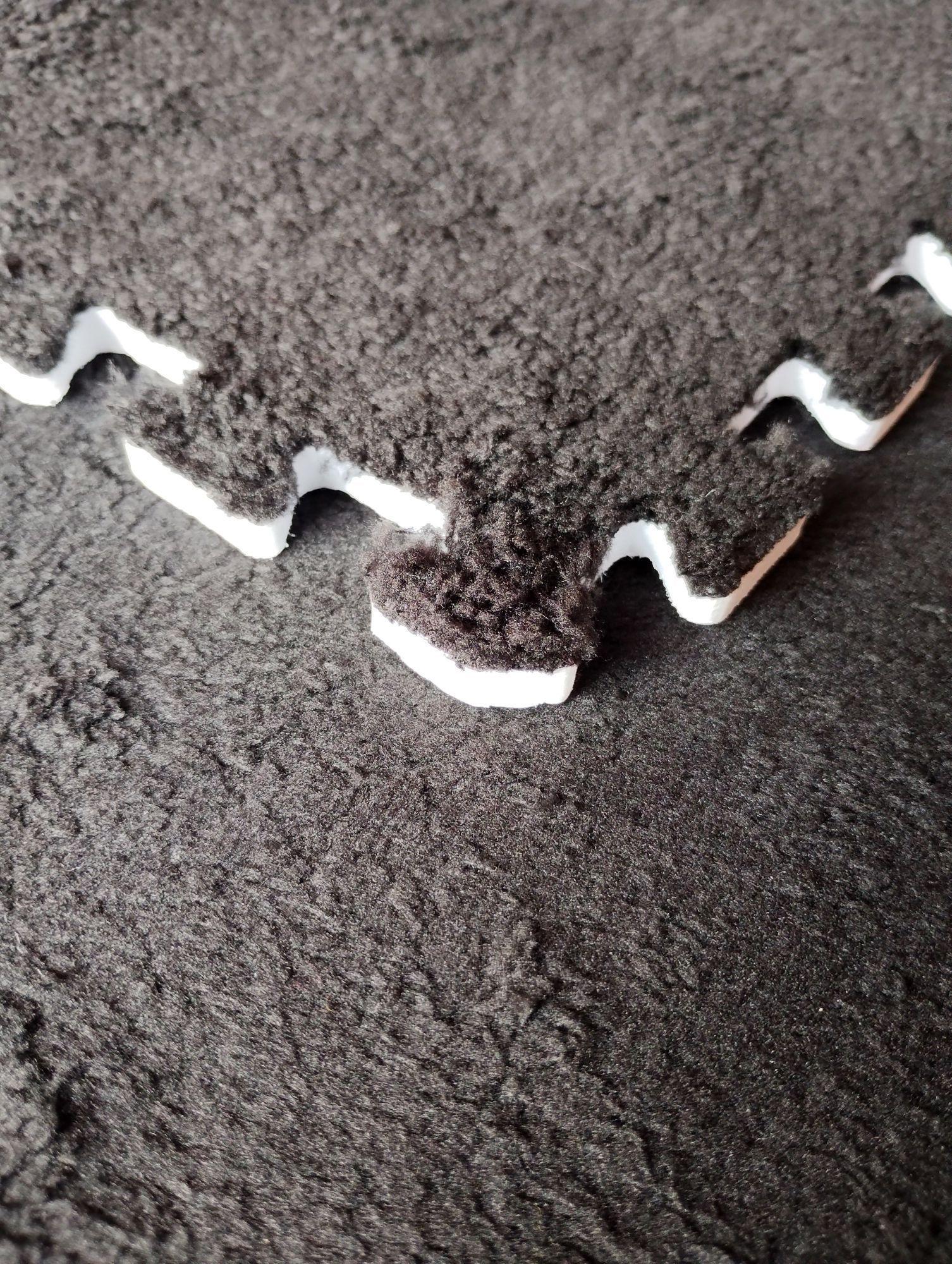 Pack Alfombra con Goma Eva Rompecabezas Didactica - Negro-2