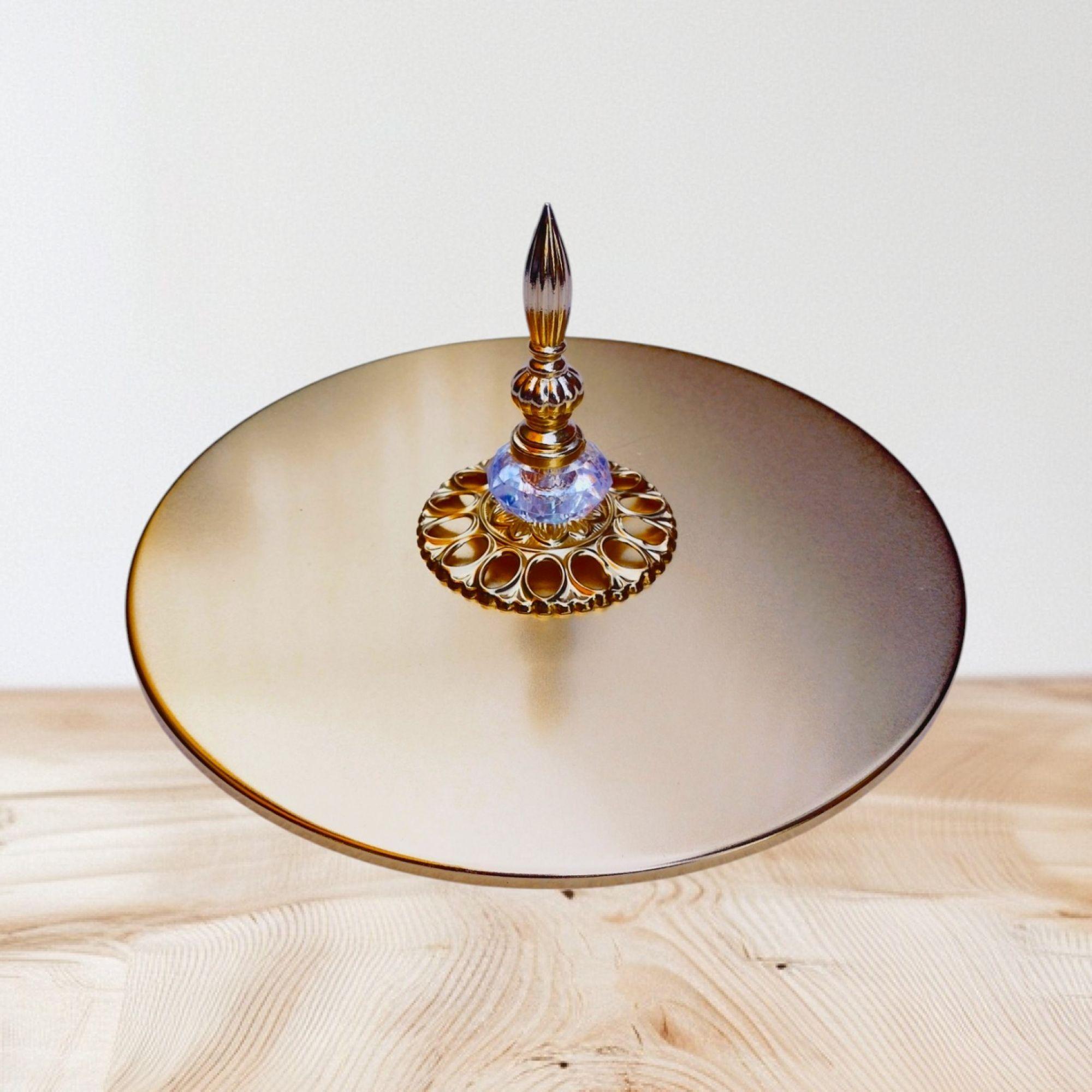 Elegante Organizador tipo Cofre - Metal - 20cm Diá-3