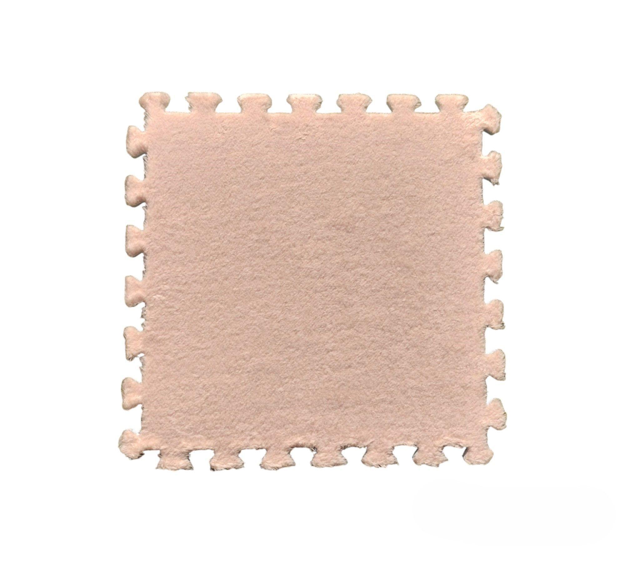 Pack Alfombra con Goma Eva Rompecabezas Didactica - Beige-3