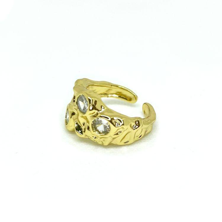 ANILLO TRIPLE ZIRCÓN BLANCO SAN BENITO JOYAS-0