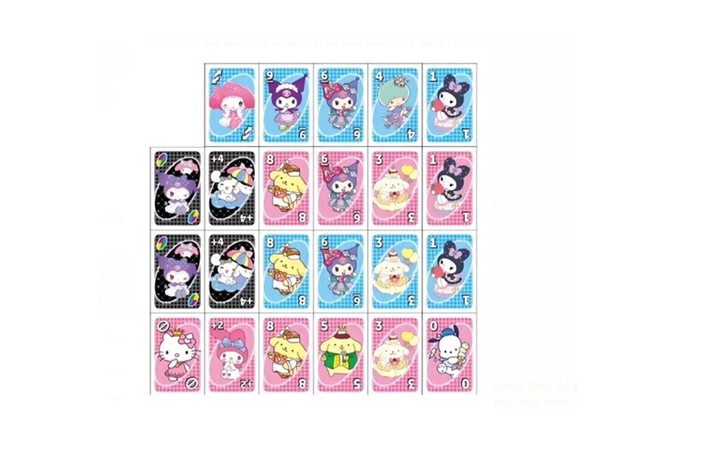 JUEGO CARTAS UNO SANRIO-3