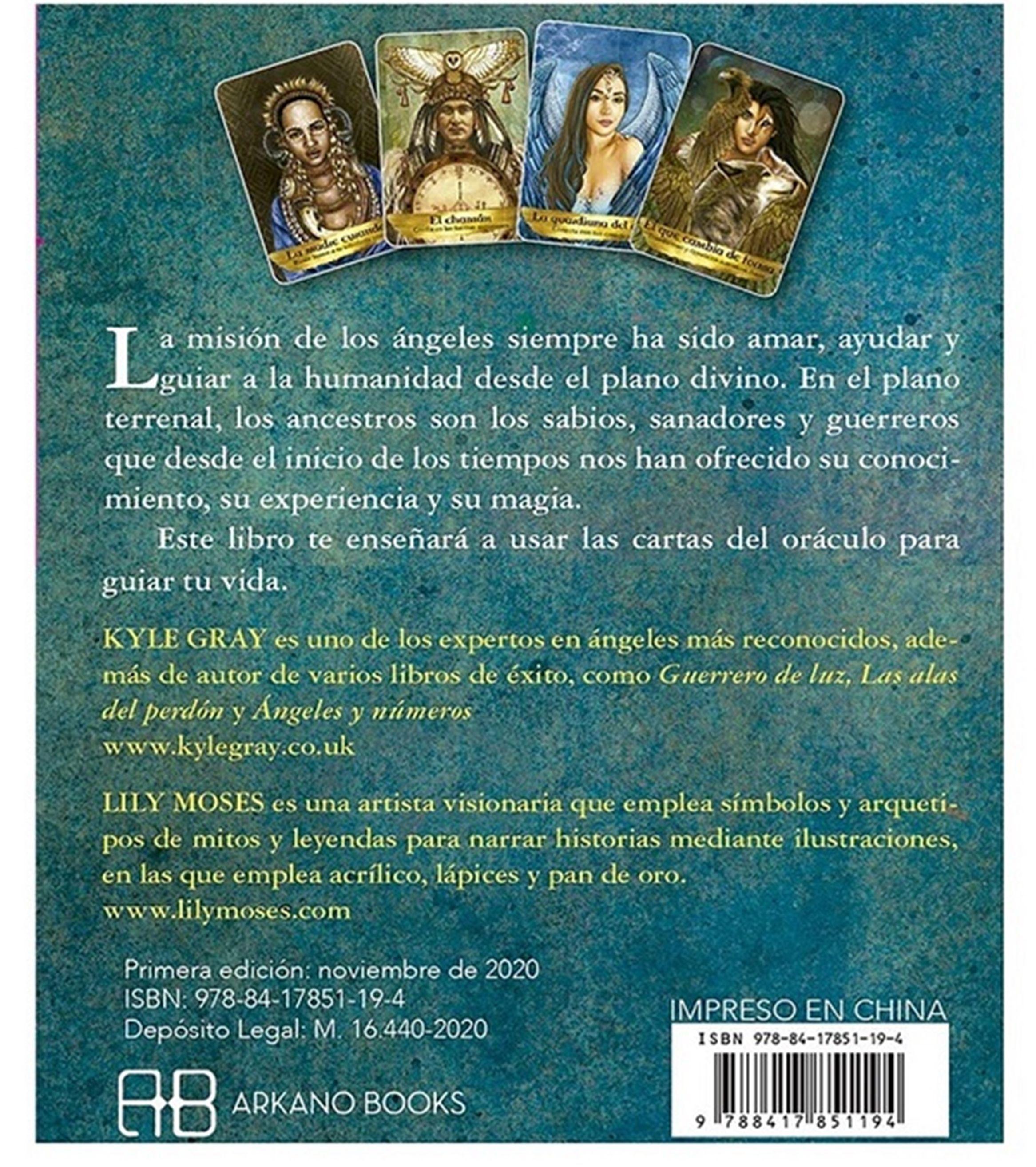 JUEGO DE 55 CARTAS TAROT ORACULO ANGELES Y ANCESTROS-2