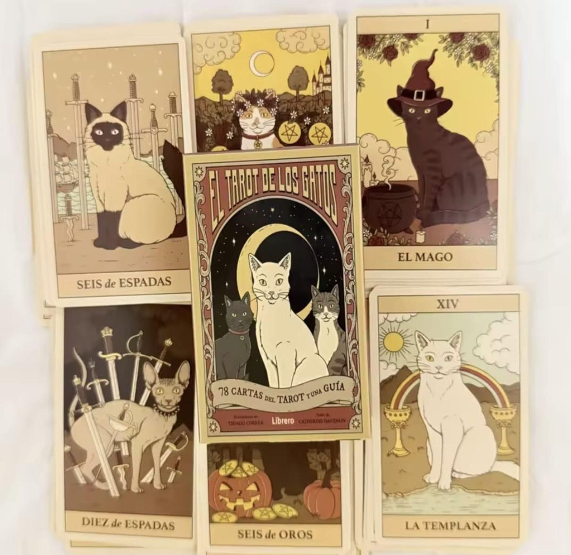Tarot De Los Gatos 78 Cartas Edition Español-4