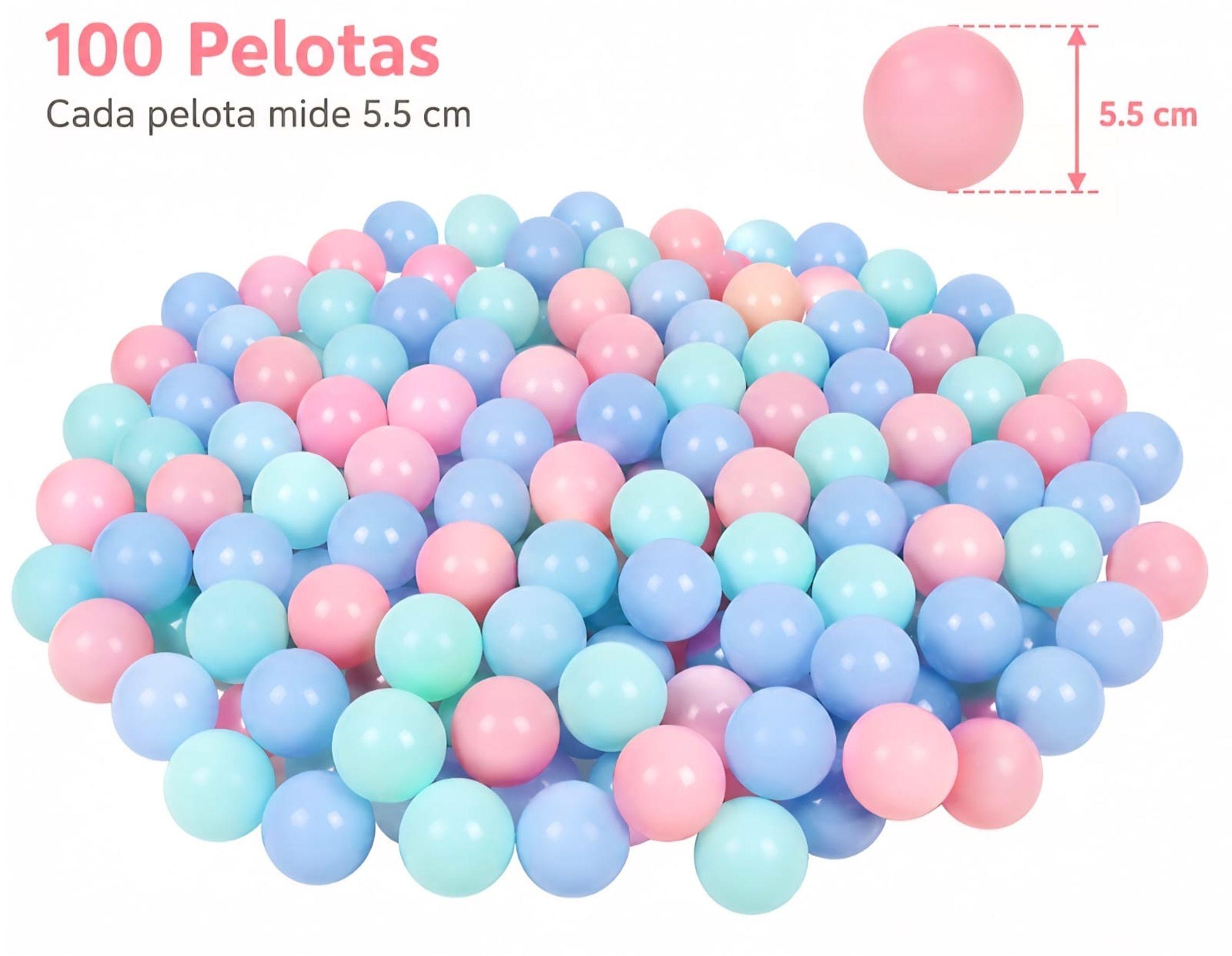 PACK 100 PELOTAS PLASTICAS EN COLORES PASTEL-1