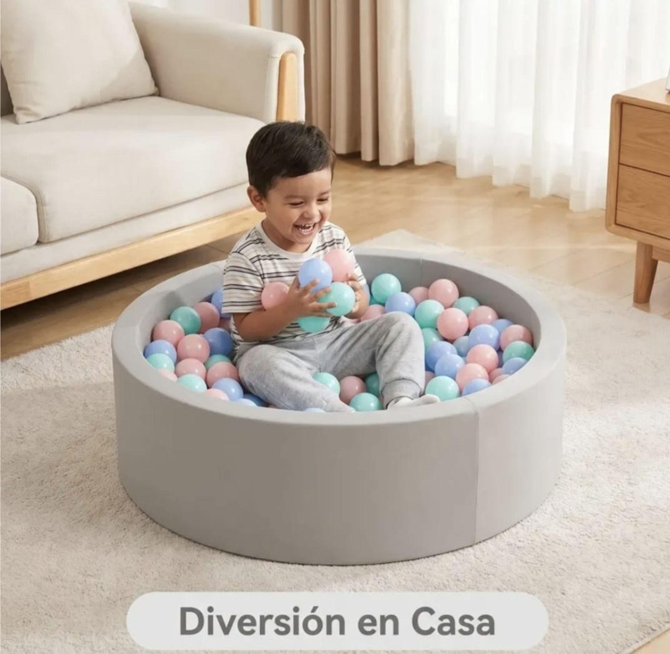 PACK 100 PELOTAS PLASTICAS EN COLORES PASTEL-3
