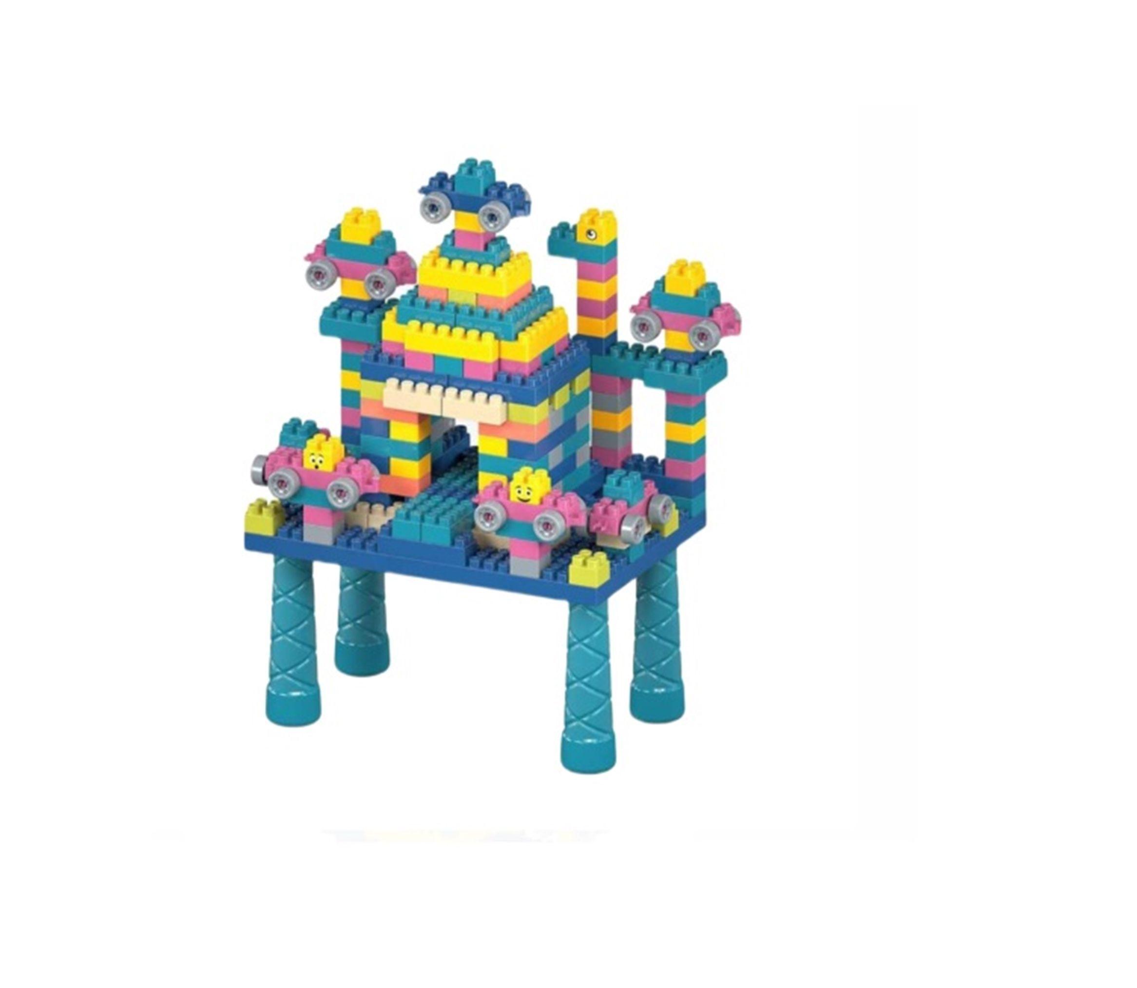 JUEGO DE BLOQUES DE CONSTRUCCION +MESA 88 PIEZAS-3