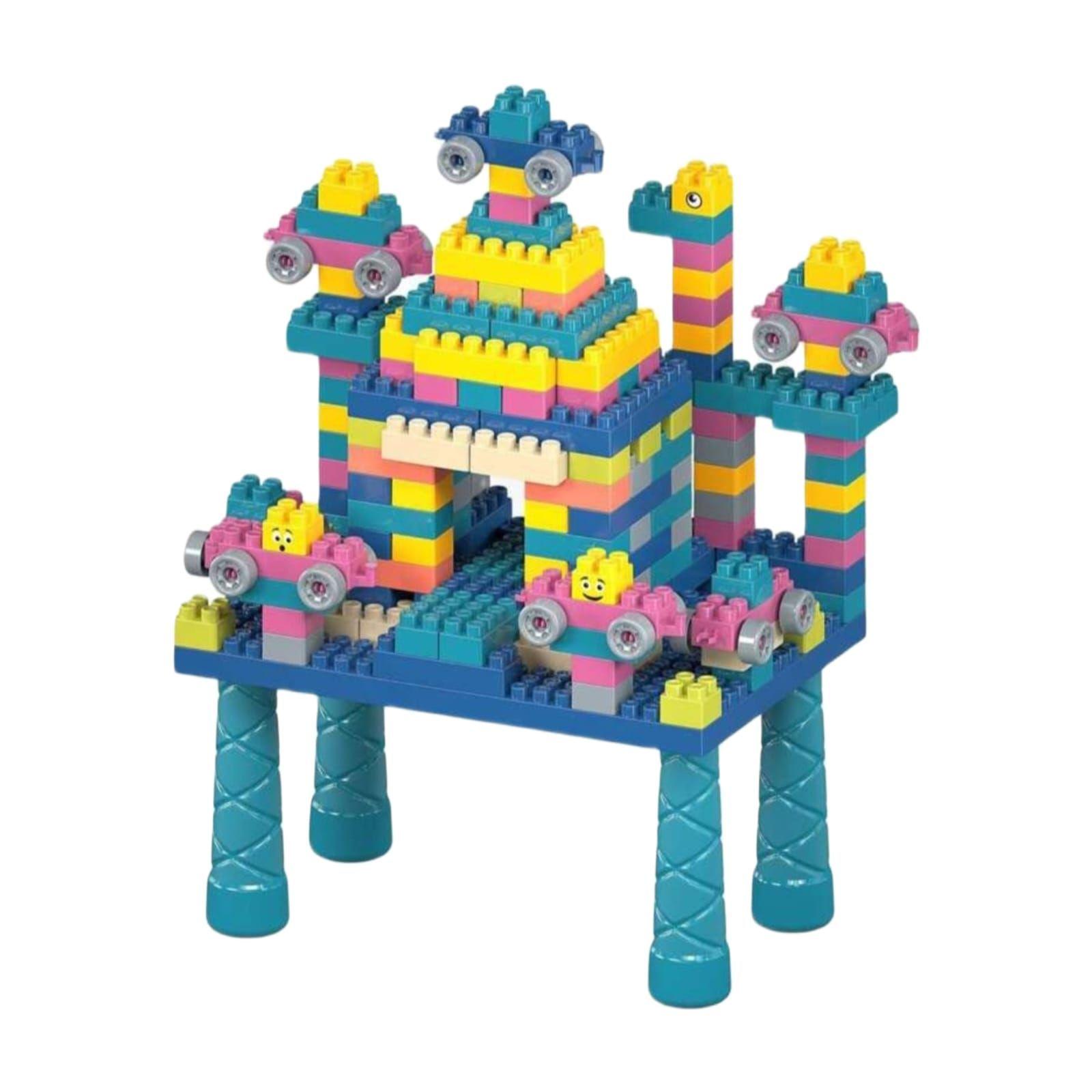 JUEGO DE BLOQUES DE CONSTRUCCION +MESA 88 PIEZAS-4