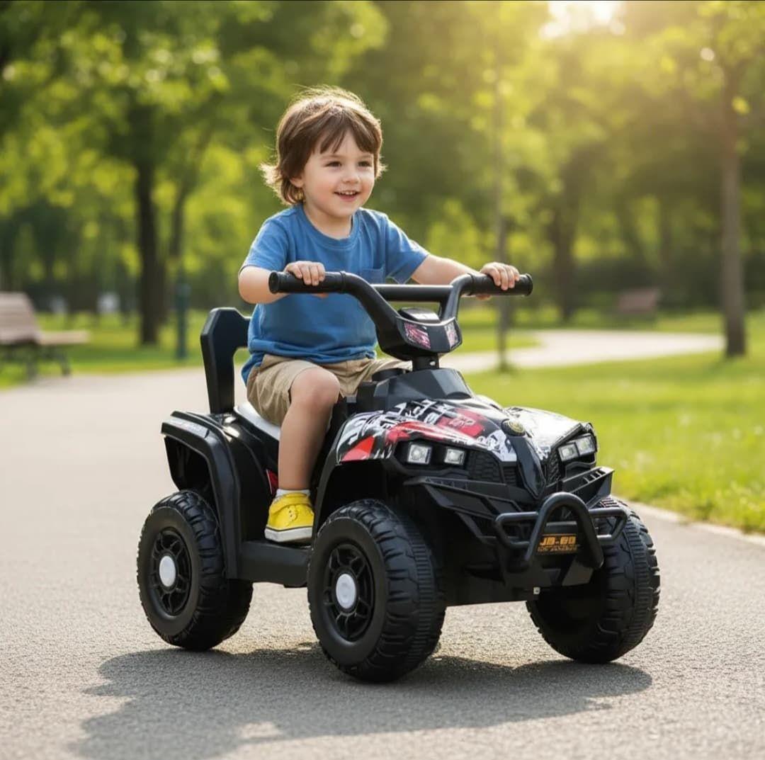 CUATRIMOTO ELECTRICA RECARGABLE A BATERIA BLANCA-5