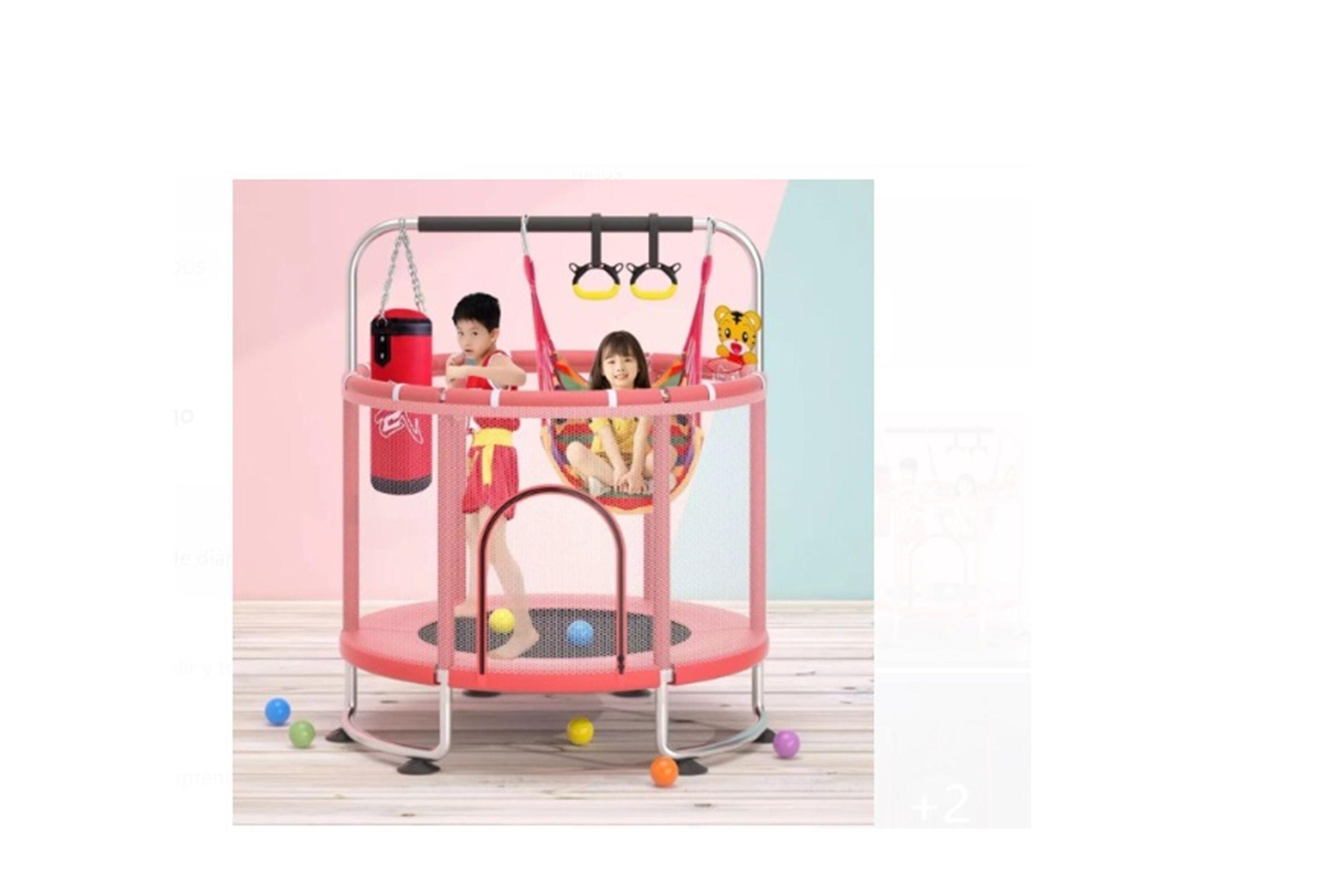 MINI CAMA ELASTICA CON ACCESORIOS ROJA-2