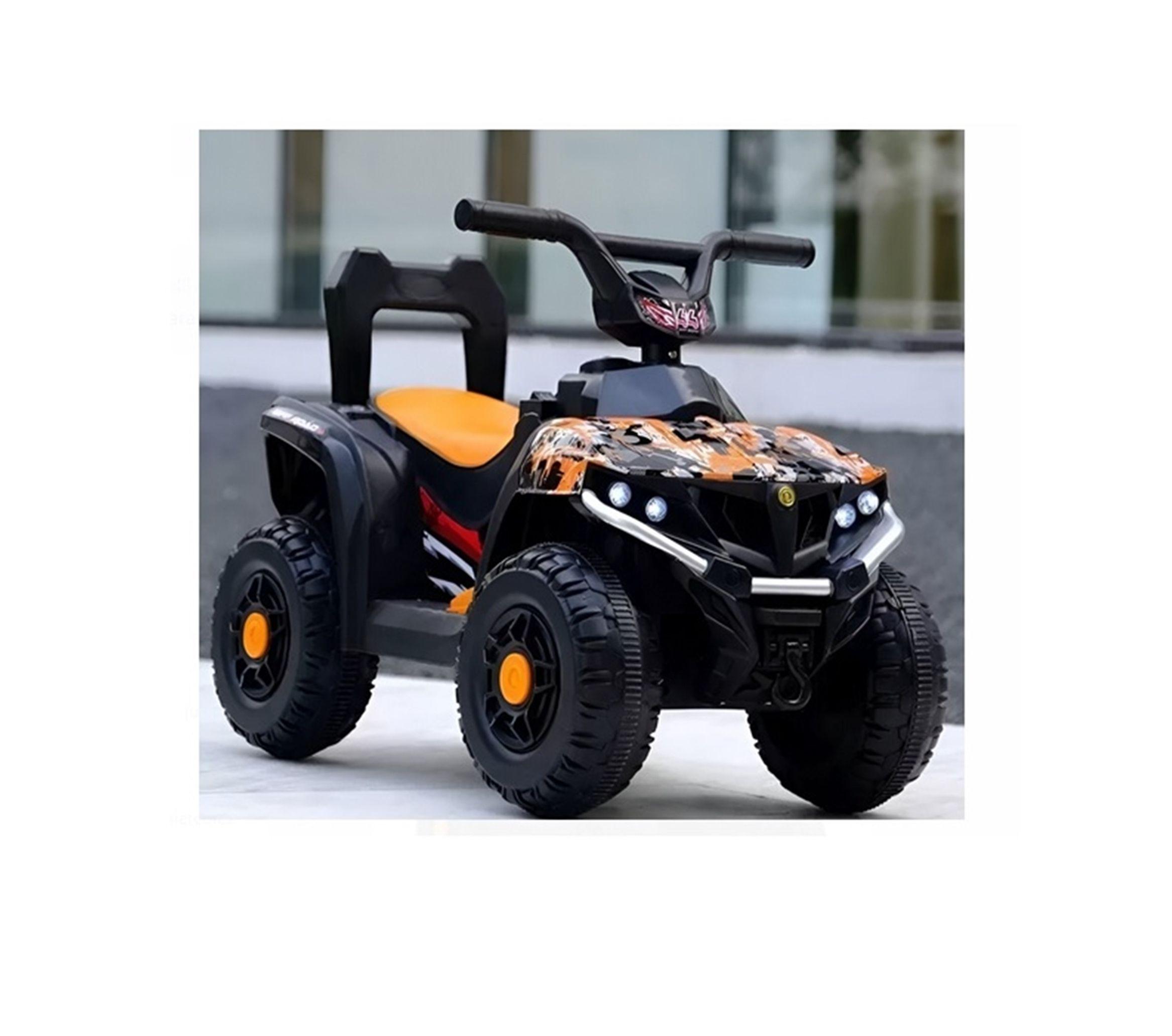 CUATRIMOTO ELECTRICA RECARGABLE A BATERIA NARANJA-2