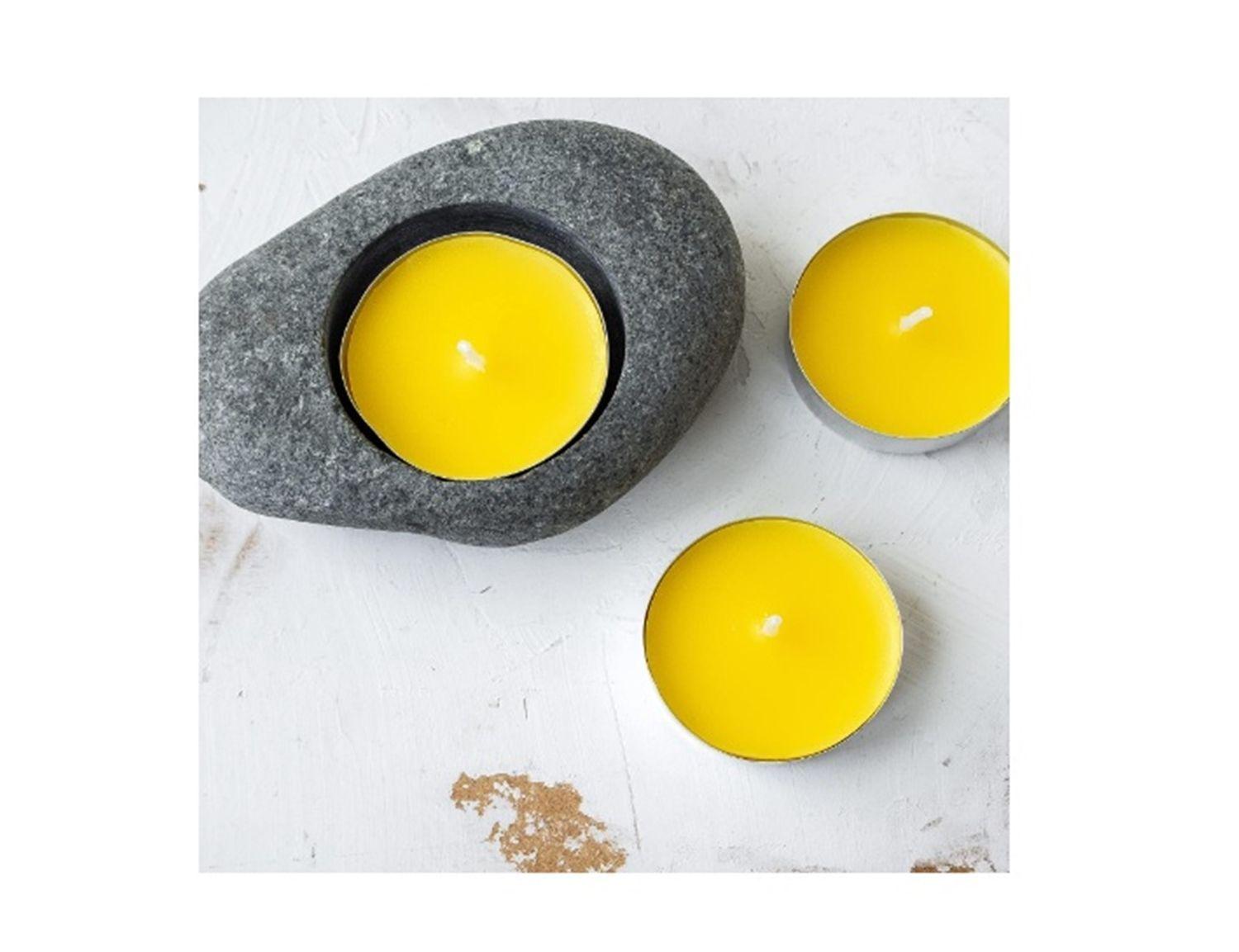 SET DE 50 VELAS TEA LIGHT 0.9 X 3.5 CM AMARILLO-4