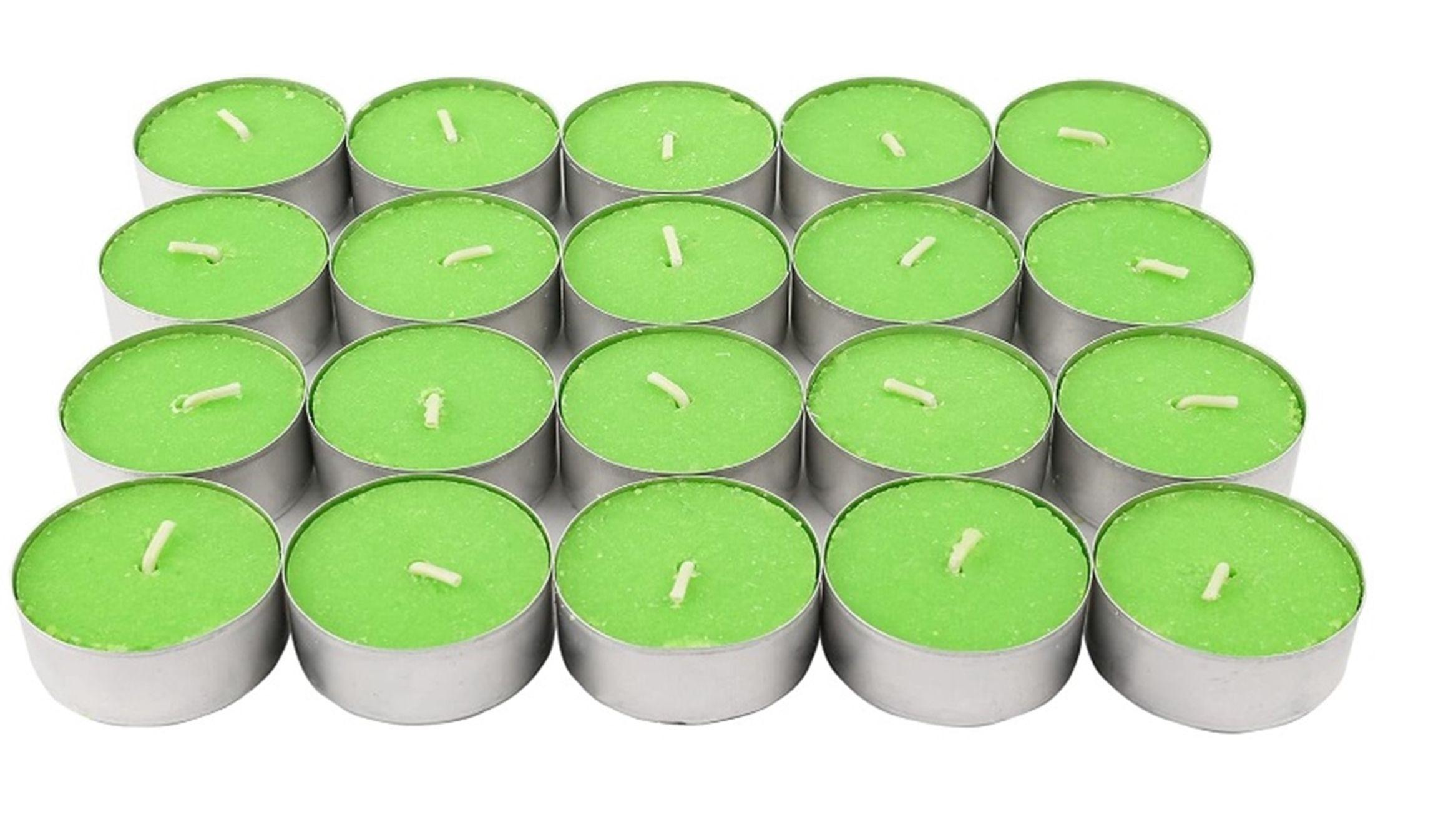 SET DE 50 VELAS TEA LIGHT 0.9 X 3.5 CM VERDE-4