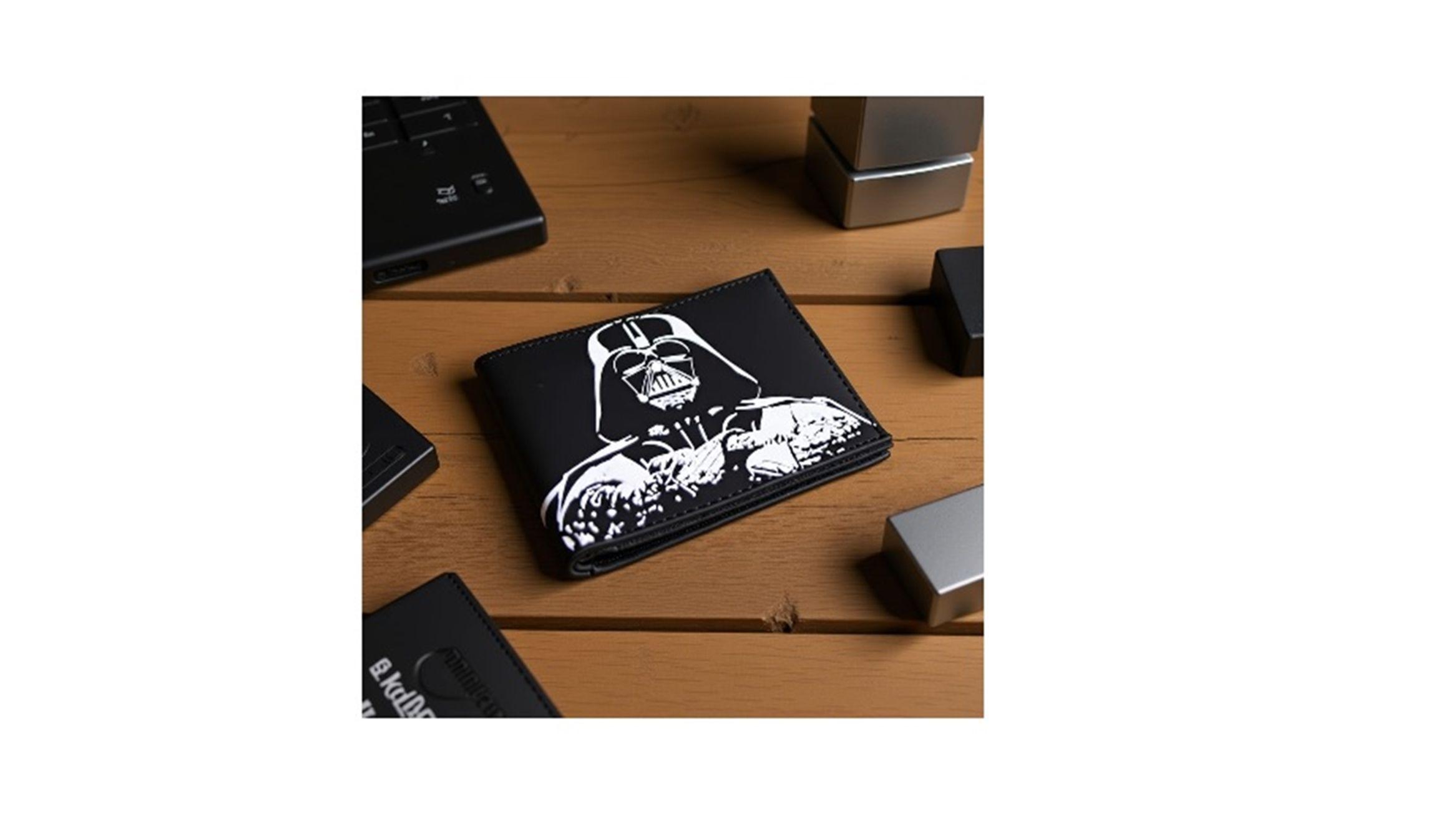 Billetera Star Wars negra y blanco-3