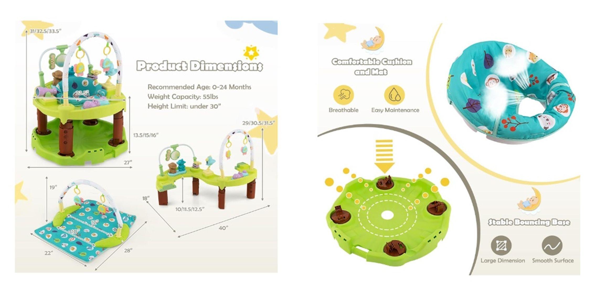 CENTRO DE ACTIVIDADES 3 EN 1 PARA BEBES 0 -24 MESES VERDE-1