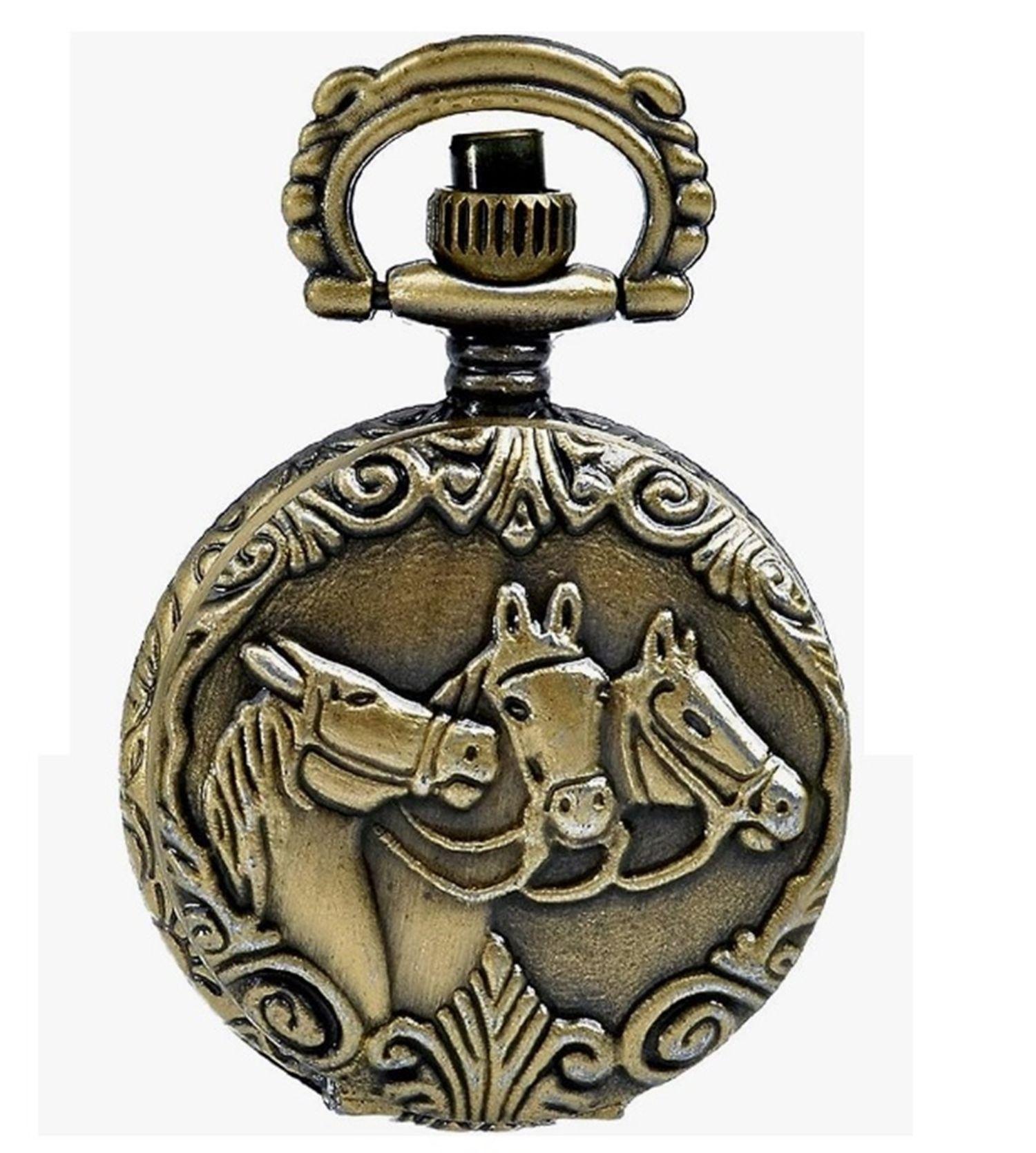 RELOJ DE BOLSILLO CABALLOS VINTAGE-0