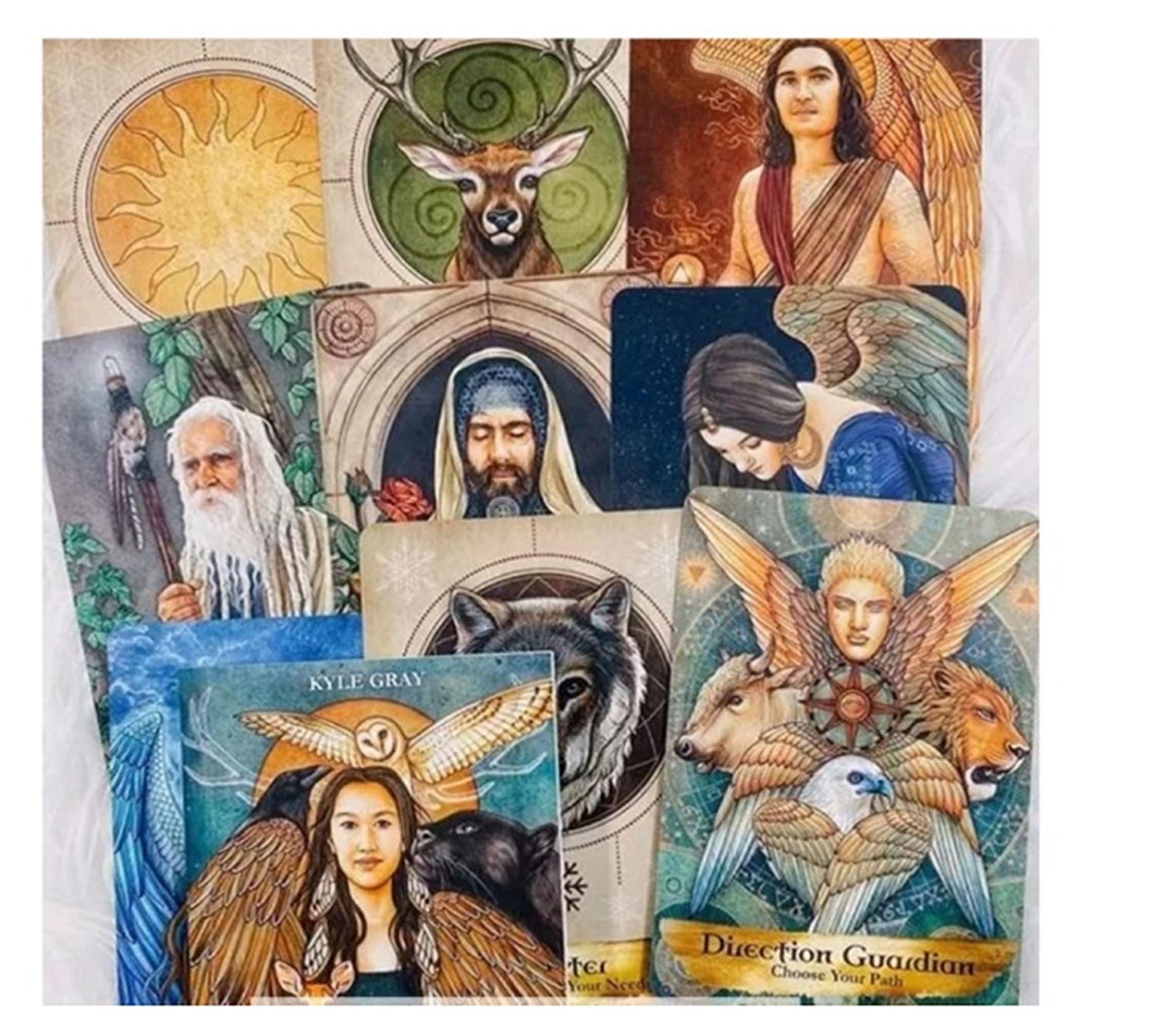 JUEGO DE 55 CARTAS ORACULO ANGELES Y ANCESTROS-1