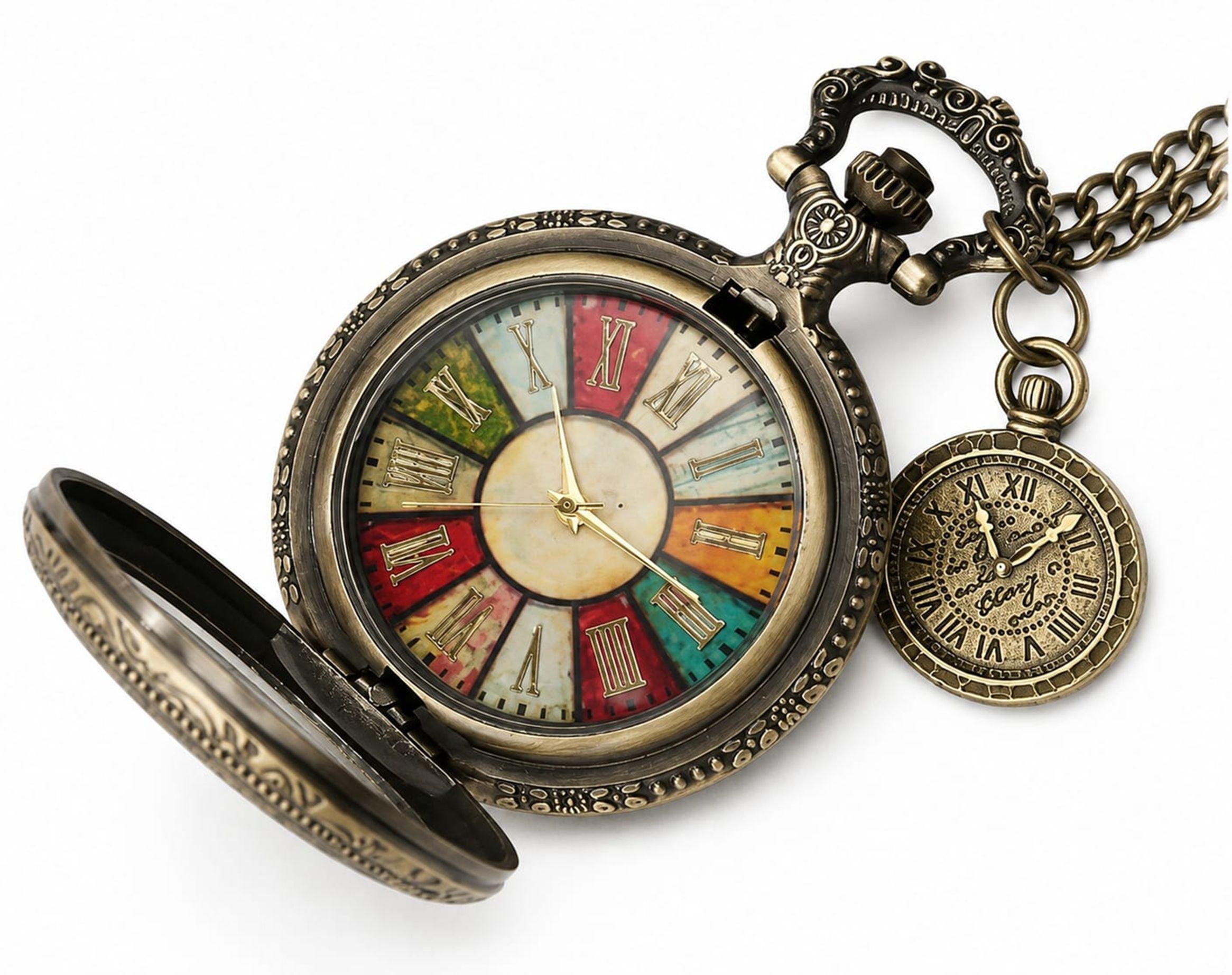 RELOJ DE BOLSILLO STEAMPUNK  BRONCE VINTAGE-4