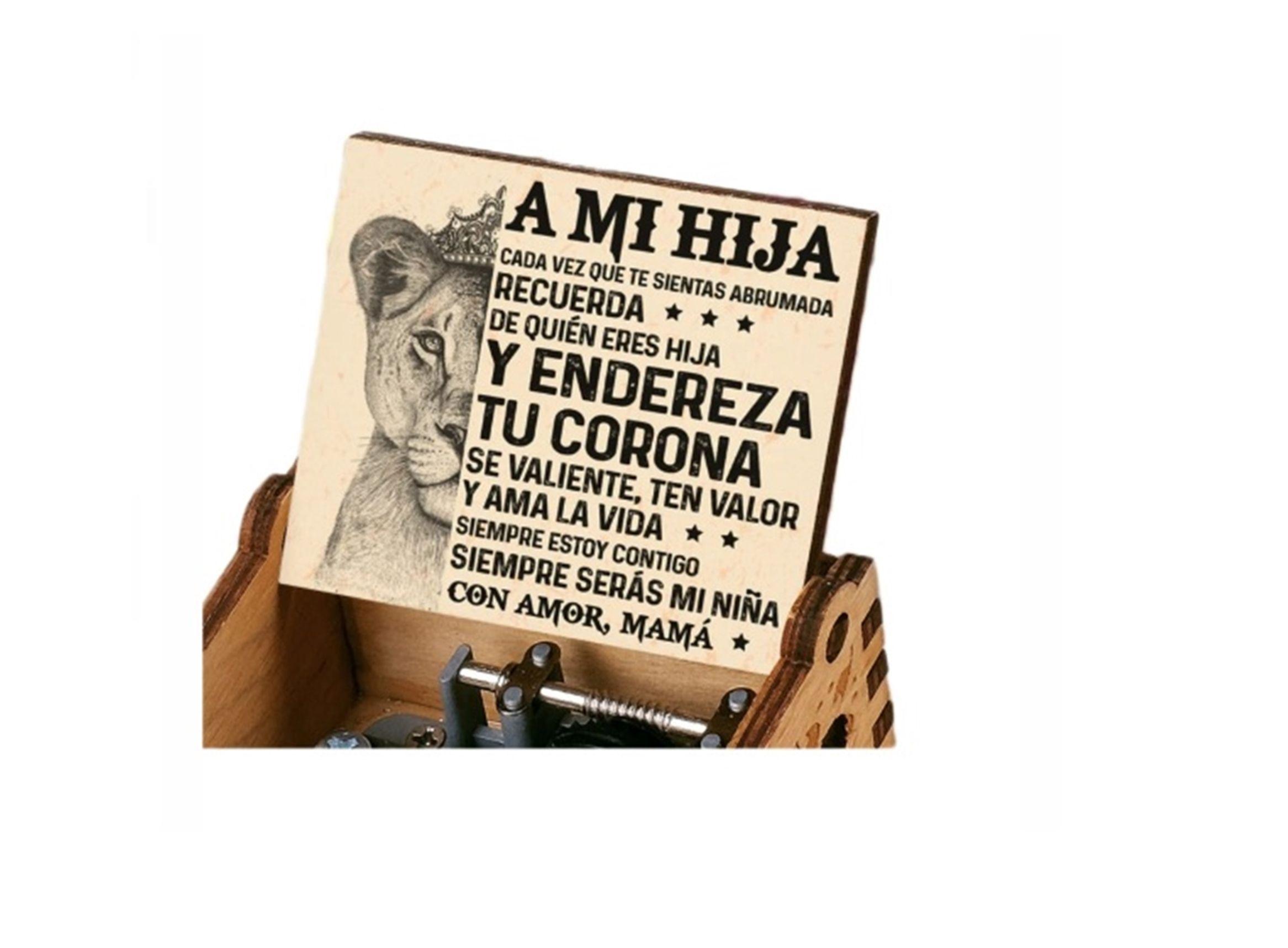 DEDICATORIA A MI HIJA caja musical -1