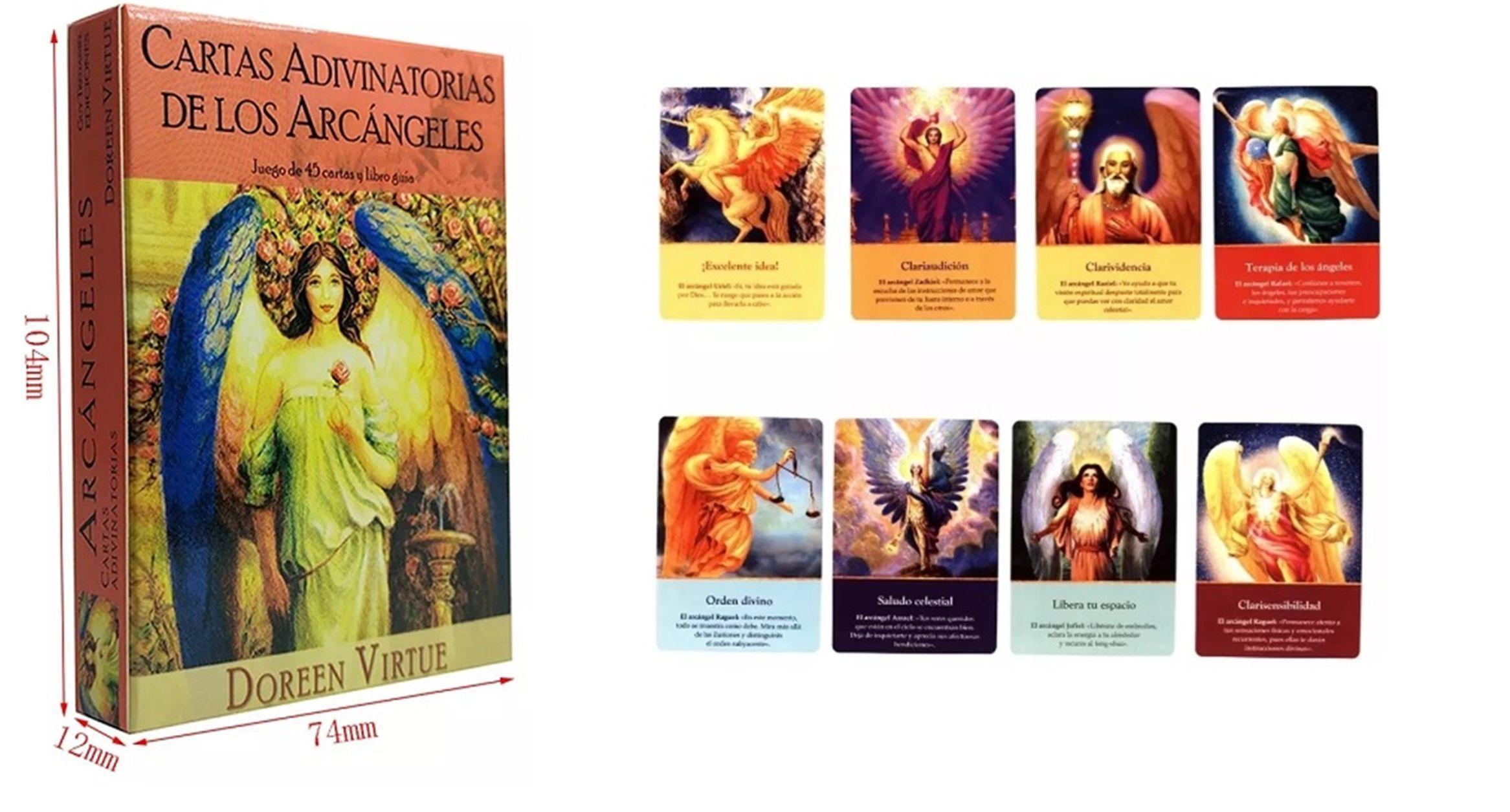JUEGO DE 45 CARTAS DE TAROT ADIVINATORIAS DE LOS ARCANGELES-3