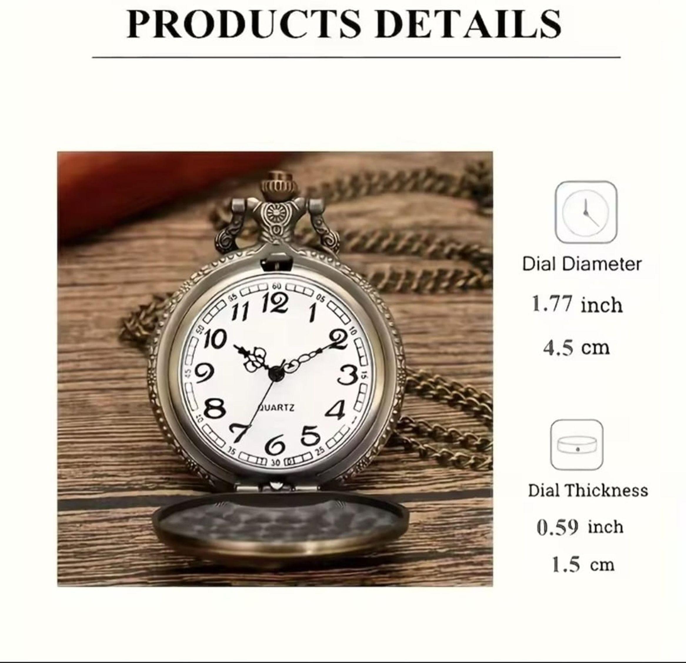 RELOJ BOLSILLO TREN LOCOMOTORA-3