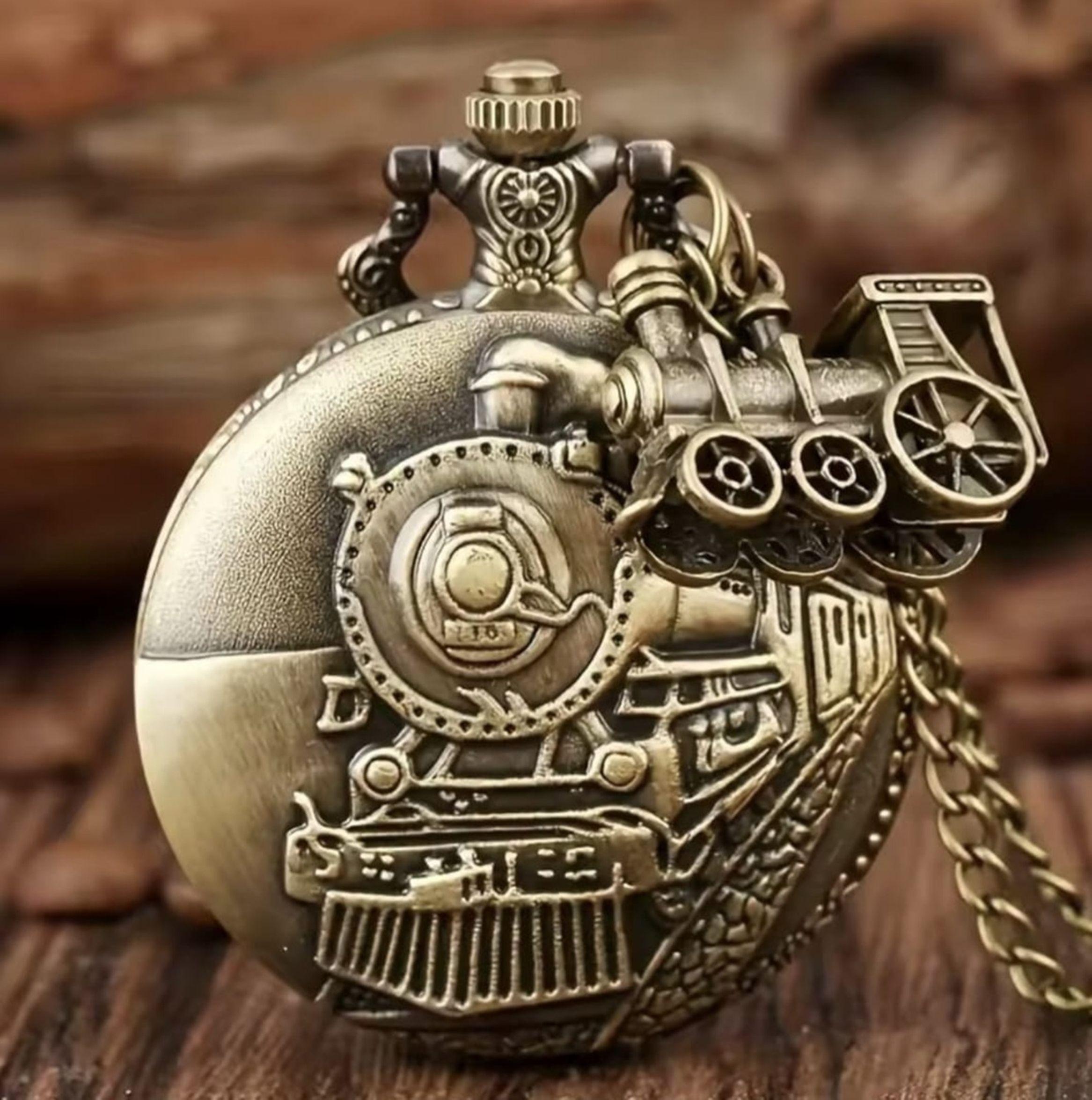 RELOJ BOLSILLO TREN LOCOMOTORA-5