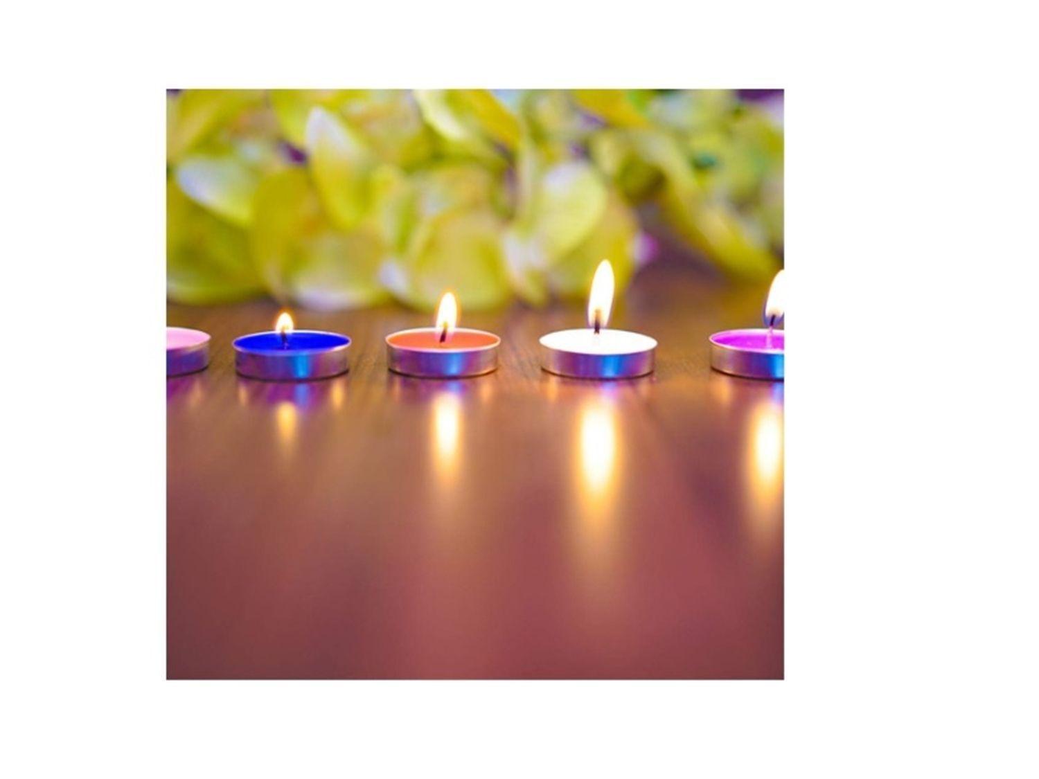 SET DE 50 VELAS TEA LIGHT 0.9 X 3.5 CM LILA-2