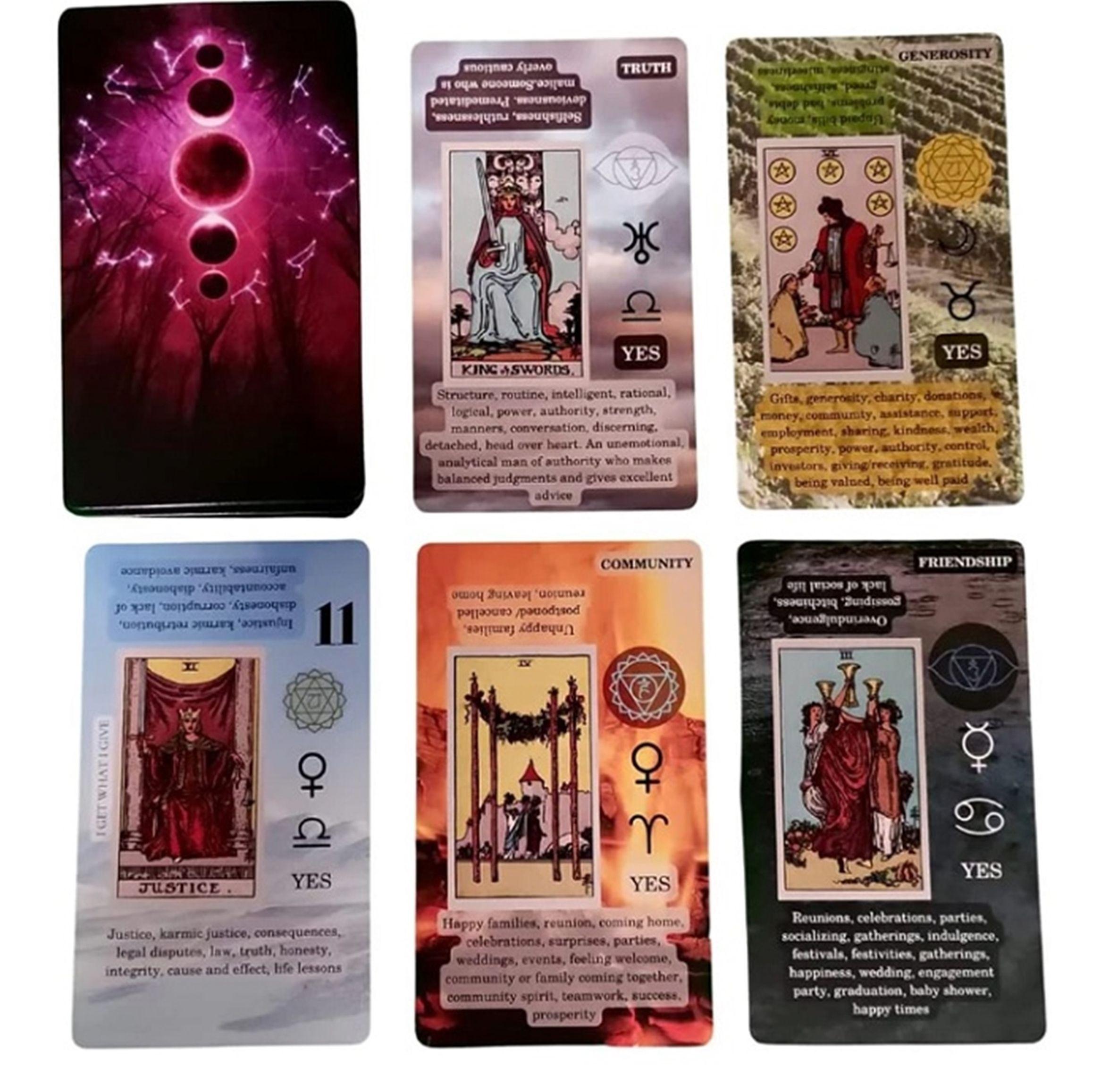 APRENDIENDO TAROT, 78 CARTAS CADA UNA CON SIGNIFICADO EN ESPAÑOL-2