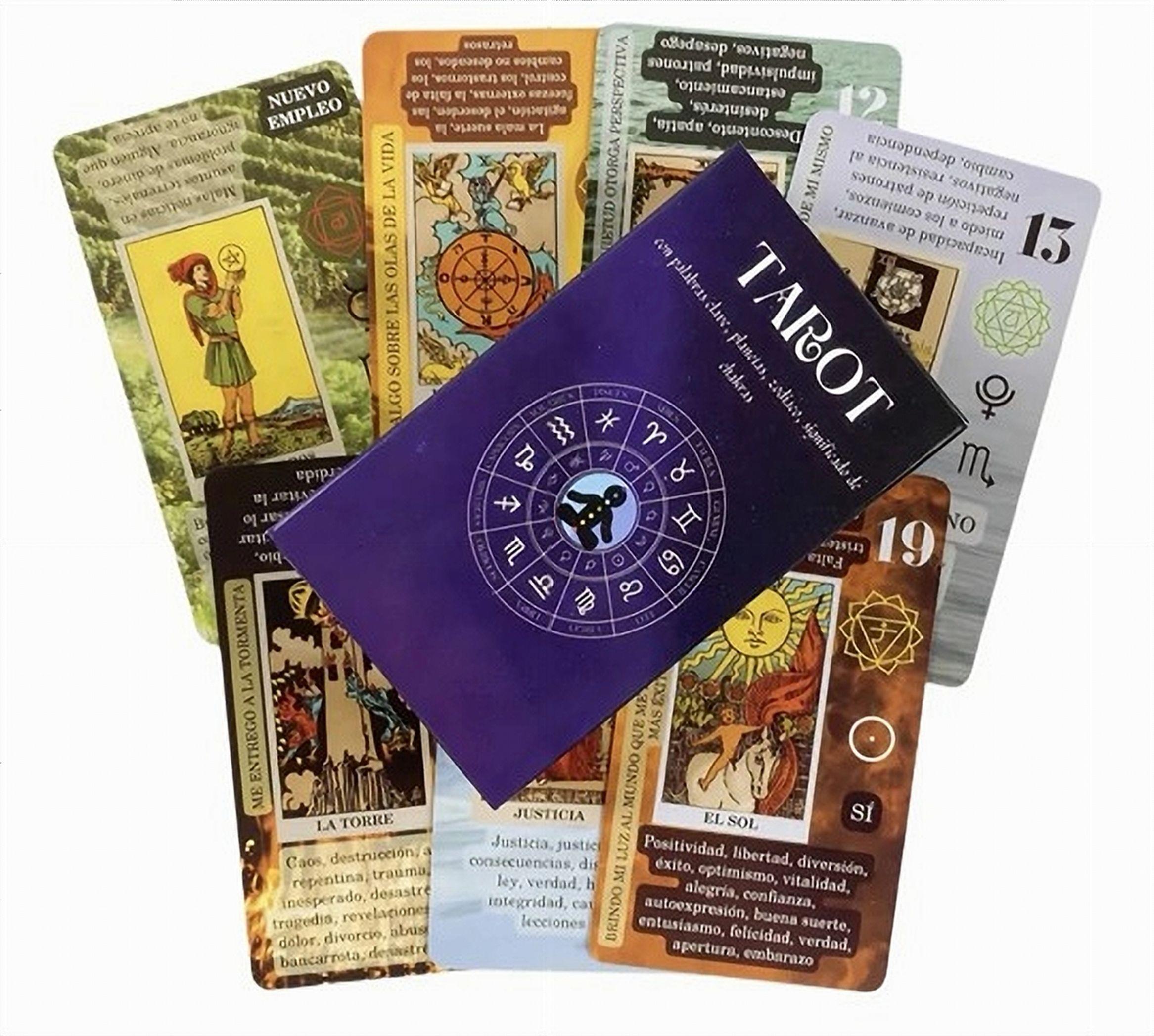 APRENDIENDO TAROT, 78 CARTAS CADA UNA CON SIGNIFICADO EN ESPAÑOL-5