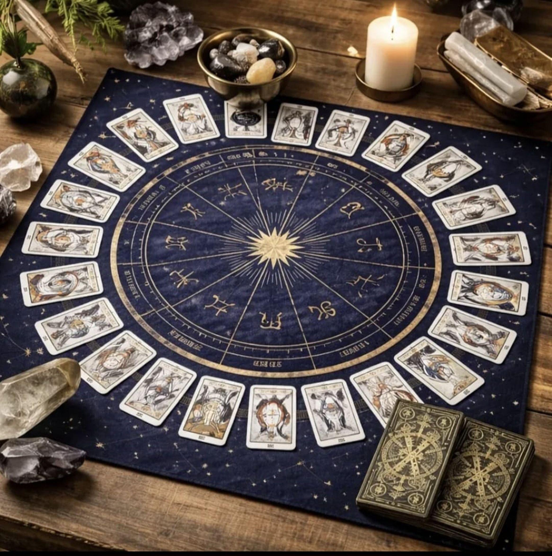 PAÑO MANTEL TAROT ZODIACAL-2