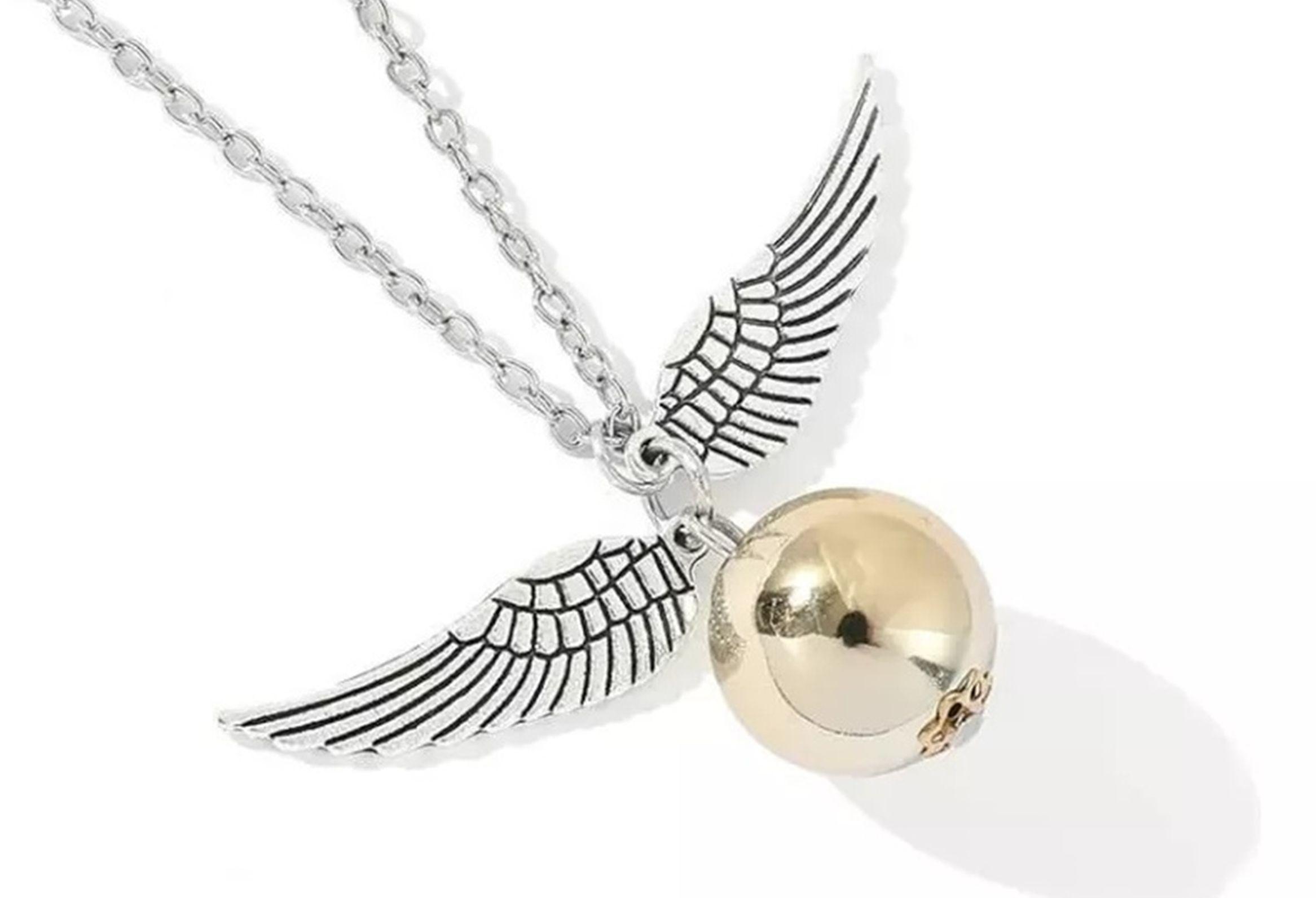 COLGANTE DE SNICH HARRY POTTER PLATEADO-0
