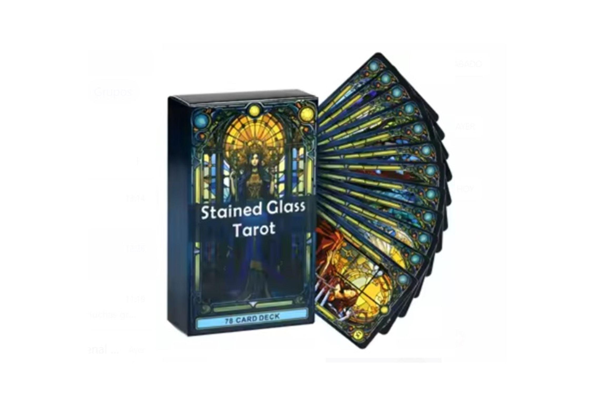 Stained Glass Tarot Alternativo Rider Waite 78 Cartas-4