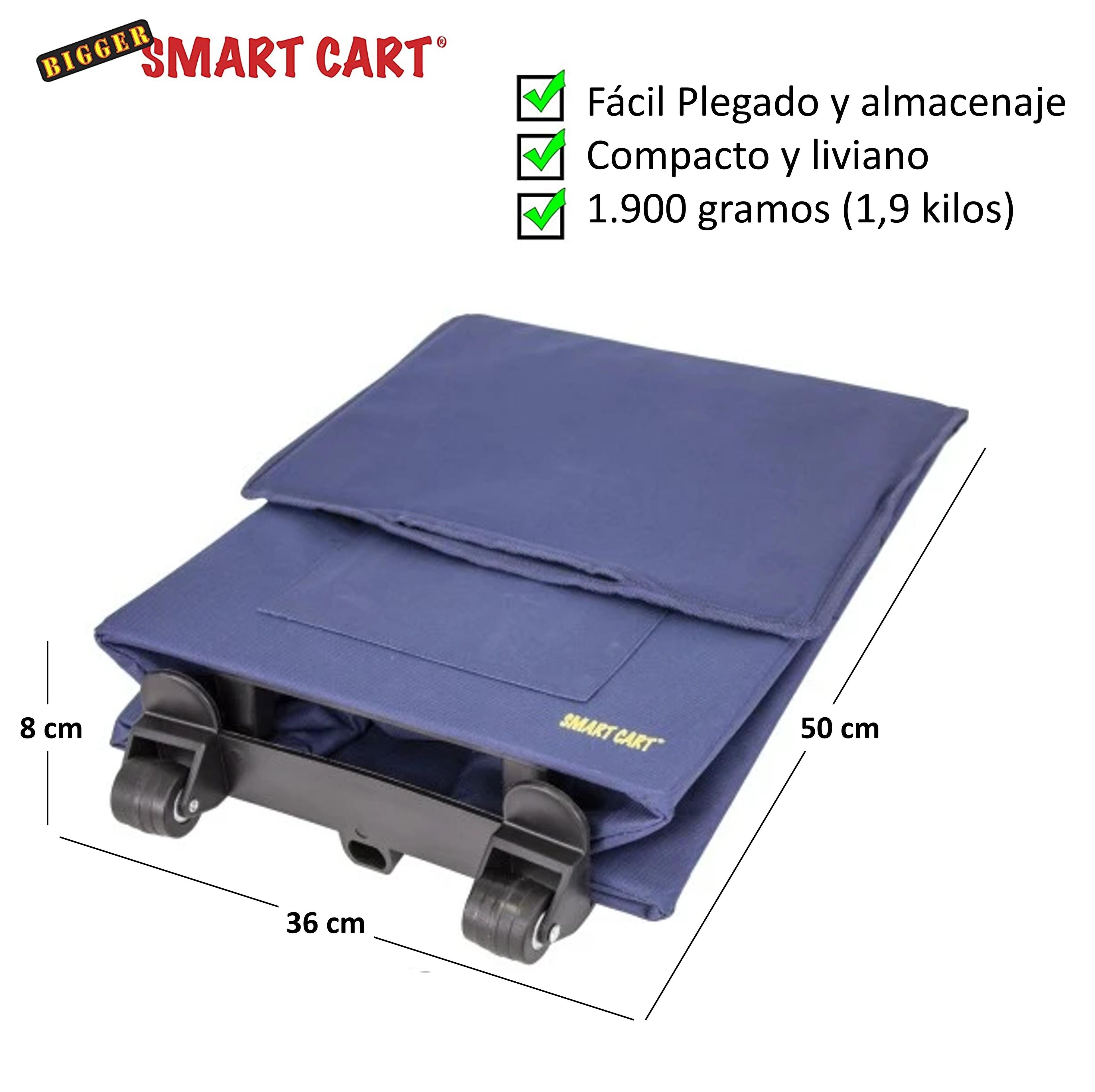 Carro Plegable De Carga Multiuso Smart Cart Compras Feria Blue-5